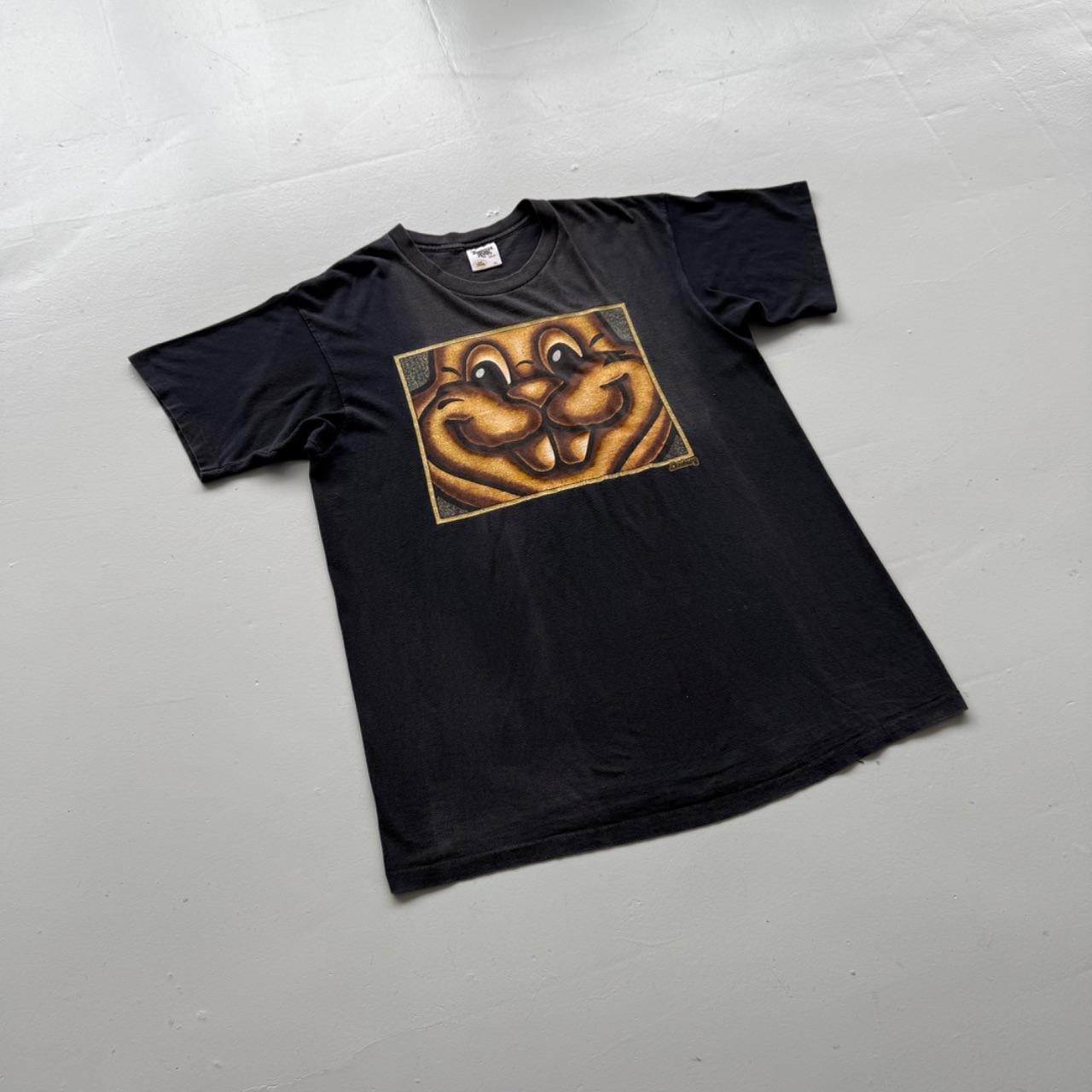 Black Cartoon Bunny 90s Vintage T-shirt - XL