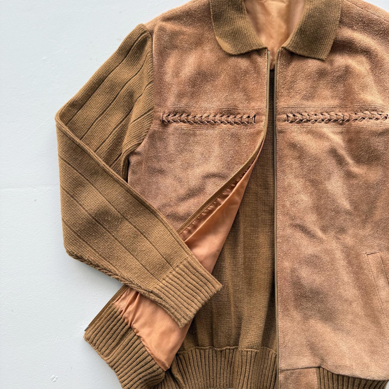 Vintage Suede 70's Western Bomber Jacket - Small