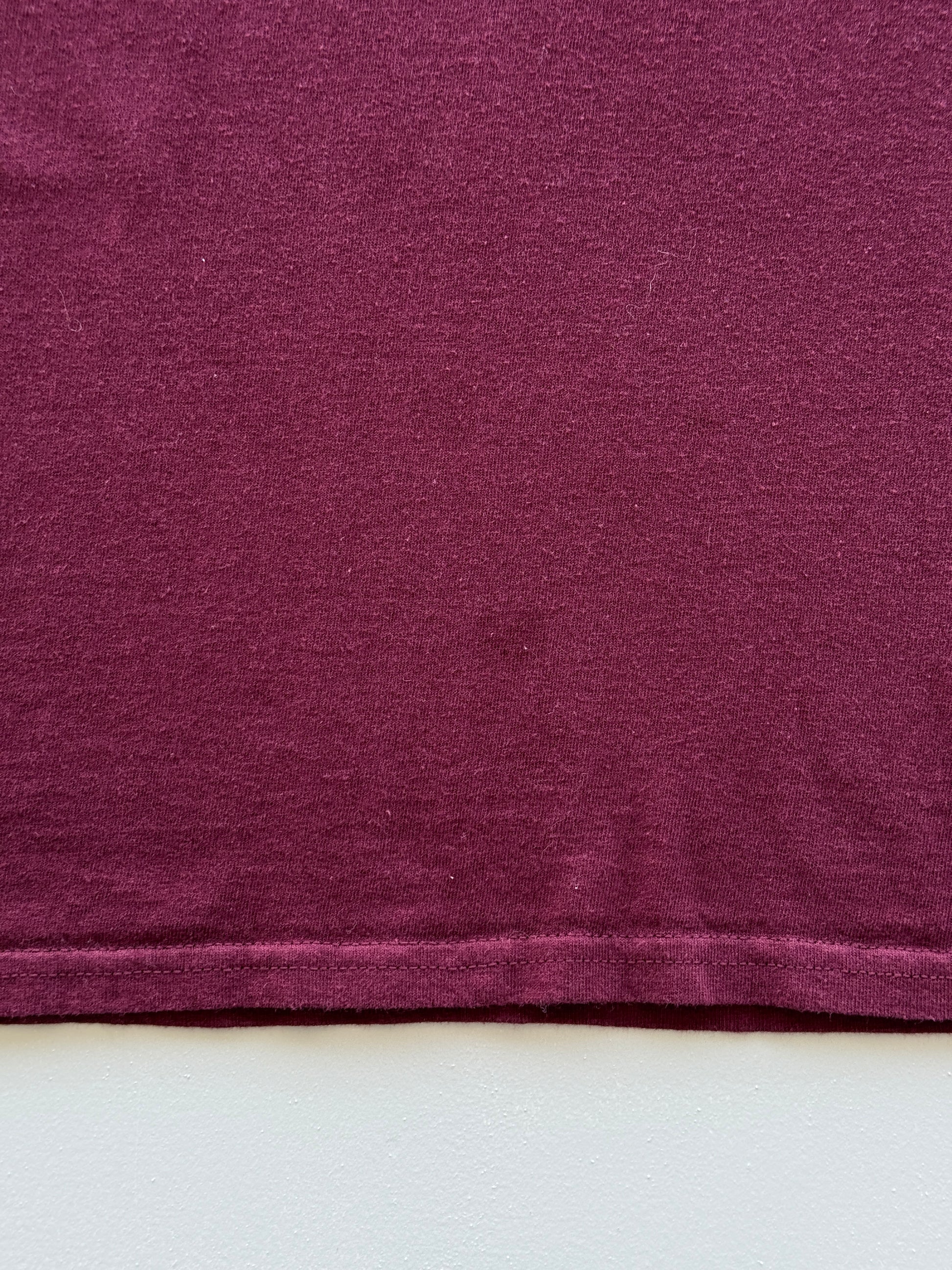 Maroon Olde Towne Concrete Demo Vintage Workwear Graphic Pocket T-Shirt - XXL