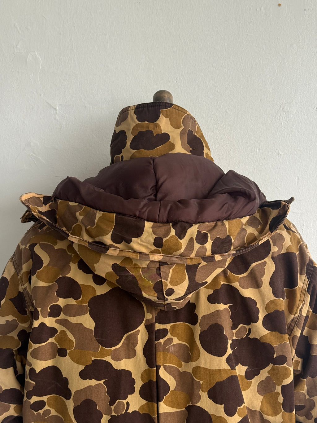 Avid Camo Duck Hunter 80's Vintage Hooded Hunting Jacket - Medium