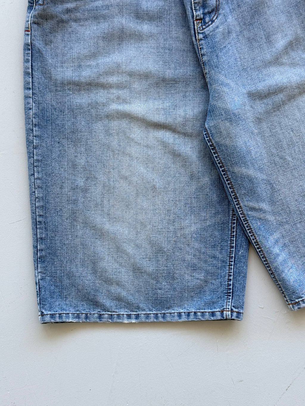 Light Blue Rocawear 00's Vintage Y2K Baggy Hip Hop Denim Shorts - W38 x L14