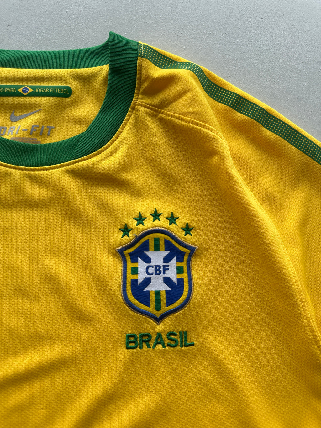 Nike Brazil CBF Dri-Fit Vintage Home Football Shirt - Large