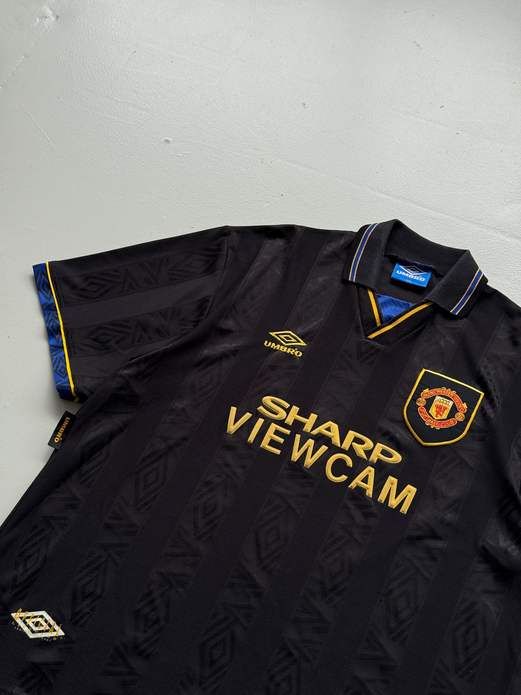 Umbro Manchester United Sharp Viewcam 90's Vintage Away Football Shirt - 2XL