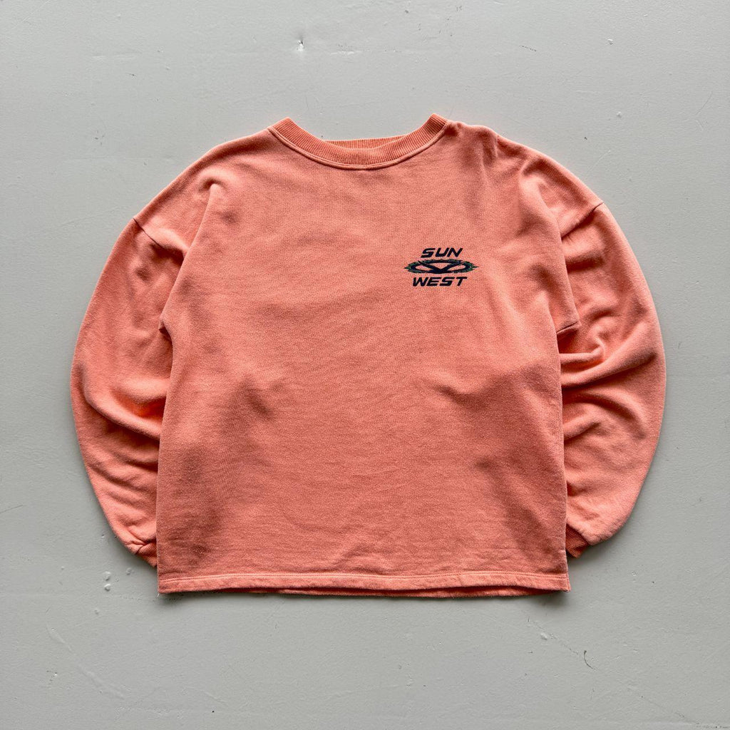 Peach 90s Vintage Surfer Graphic Sweatshirt - Medium