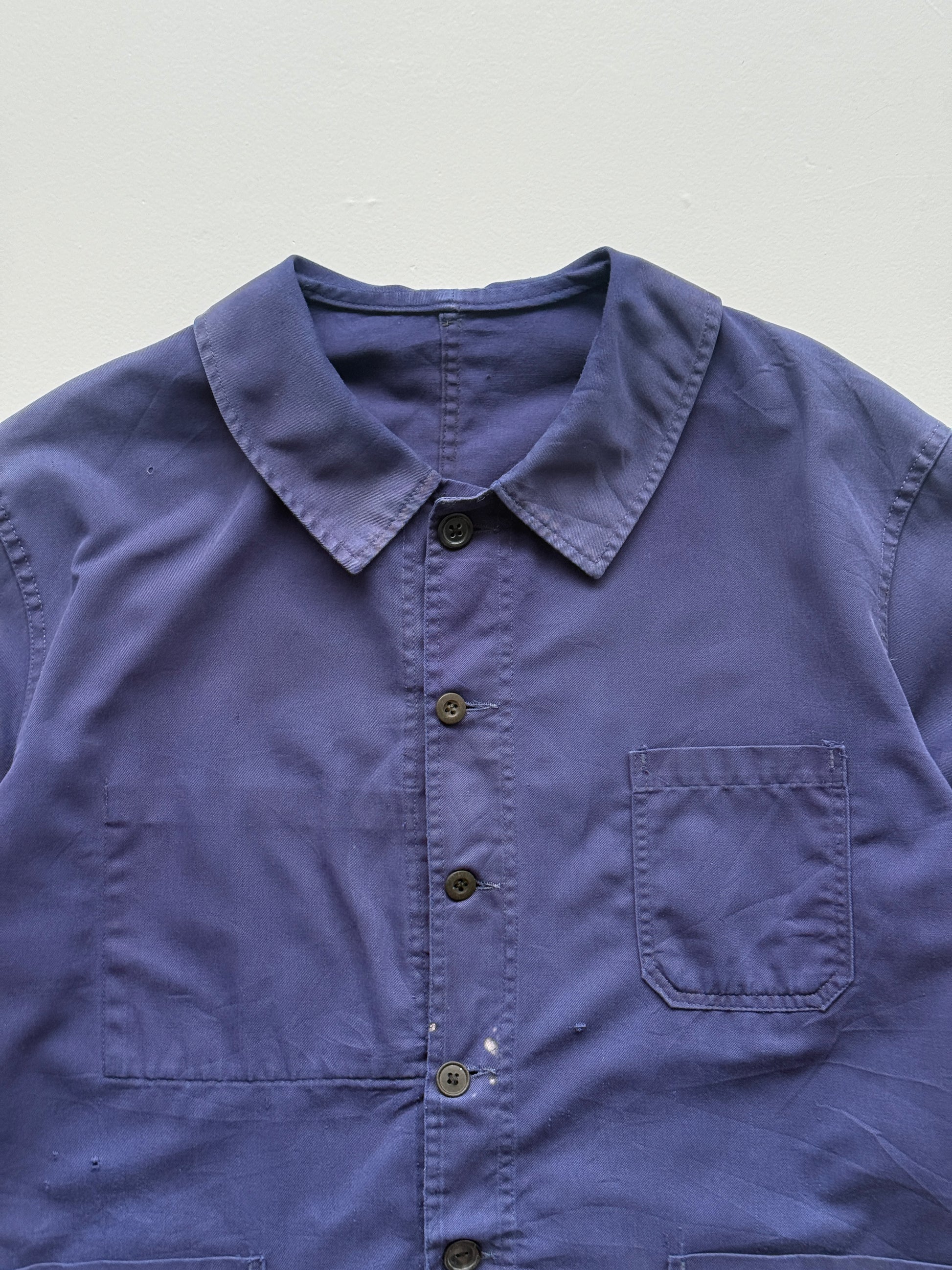Navy Blue Chore Jacket 90's Vintage French Workwear CH148 - XL