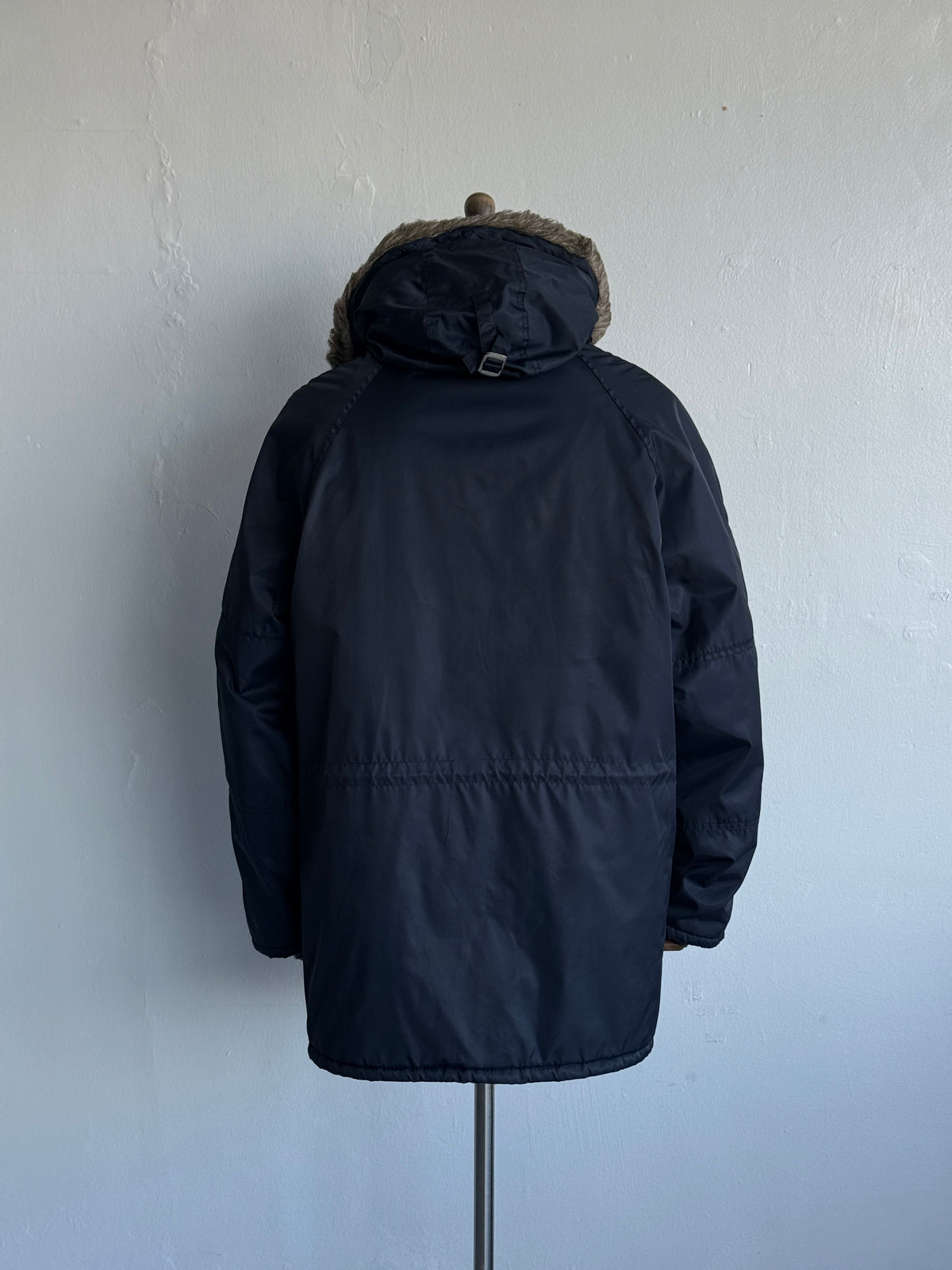Navy Made in Korea 80's Vintage Snorkel Parka - Small