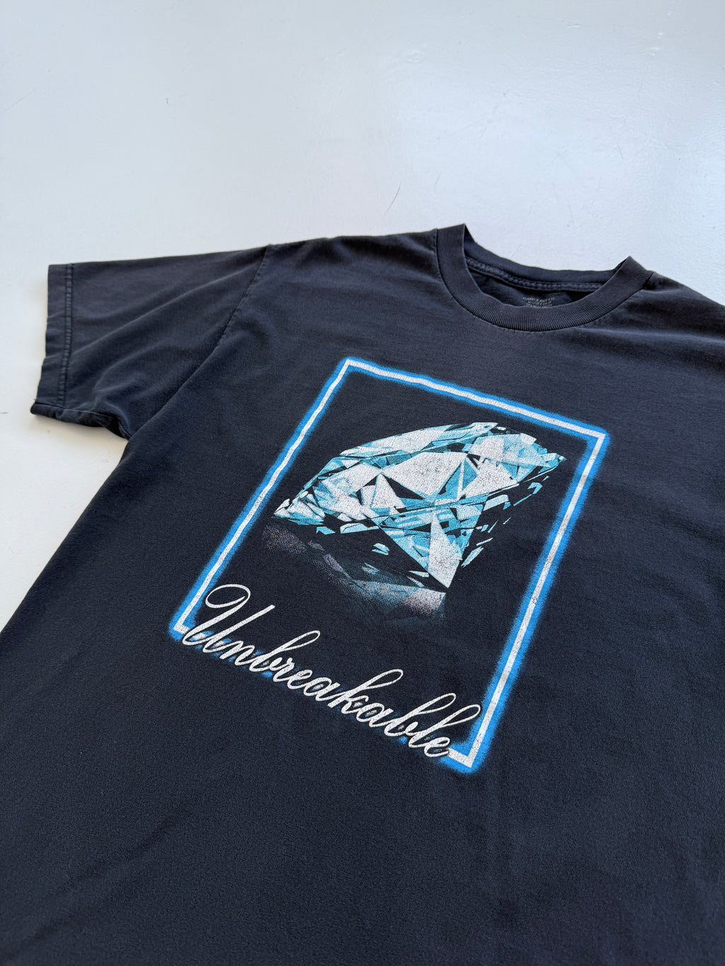 Black Unbreakable 00's Vintage Graphic Skate T-Shirt - Medium