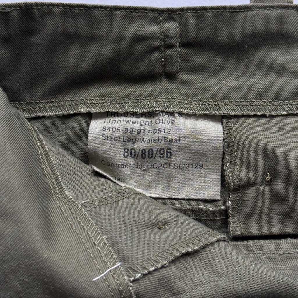 Green Military Pants 90's Vintage Trousers - 28” x 31”