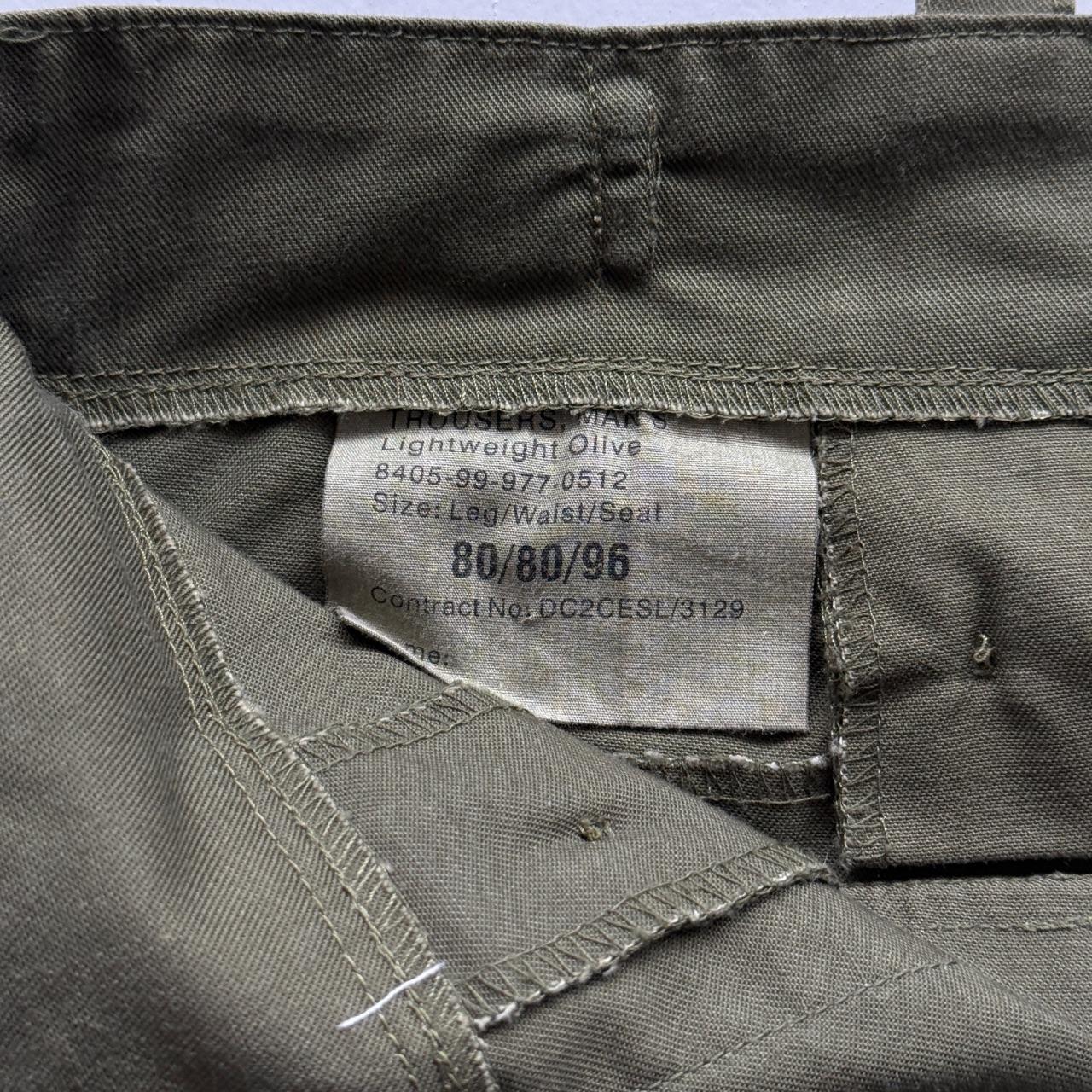 Green Military Pants 90's Vintage Trousers - 28” x 31”