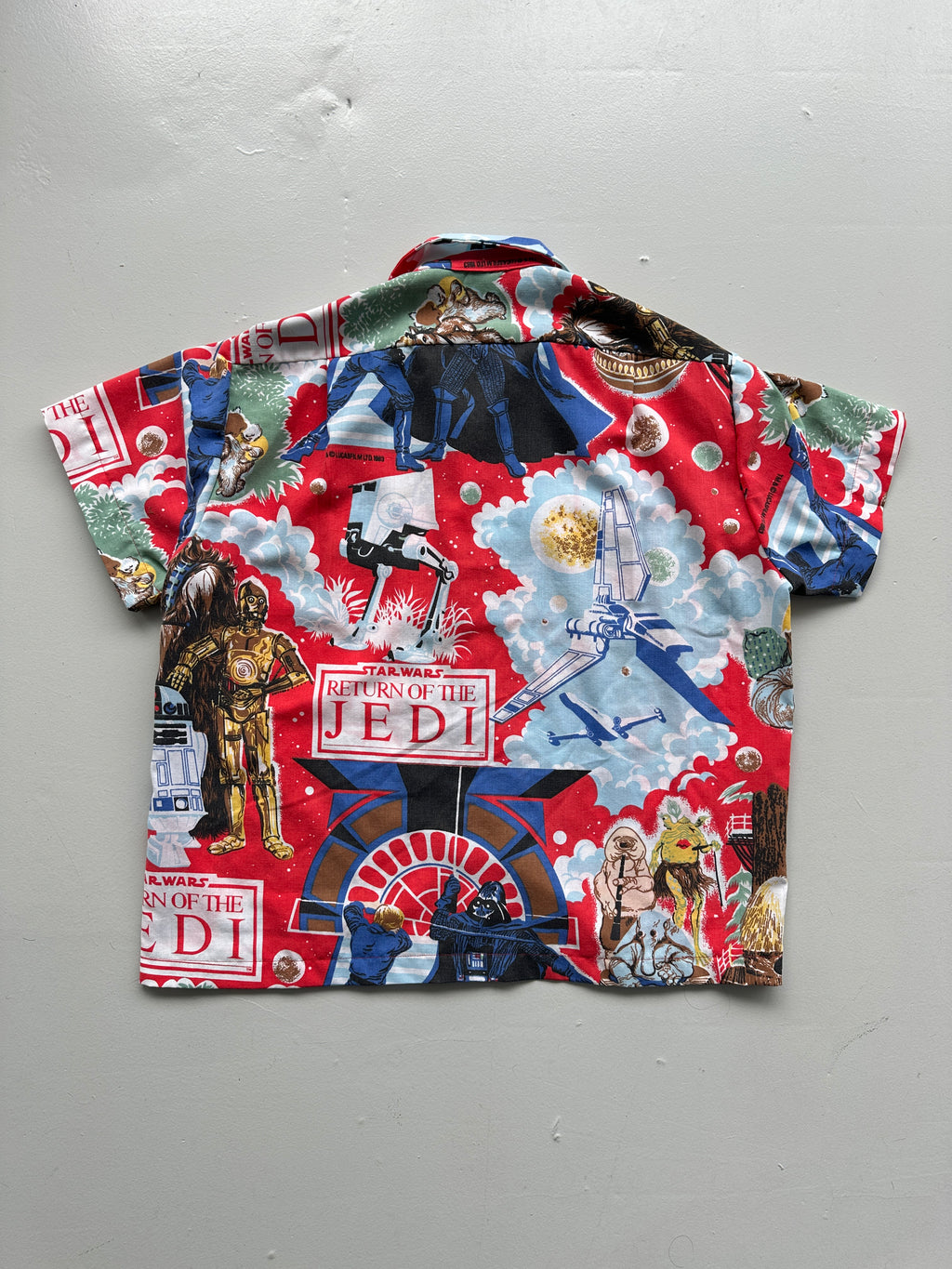 Star Wars Hand-Made Camp Collar Vintage 1980s Shirt No. 2 - Medium