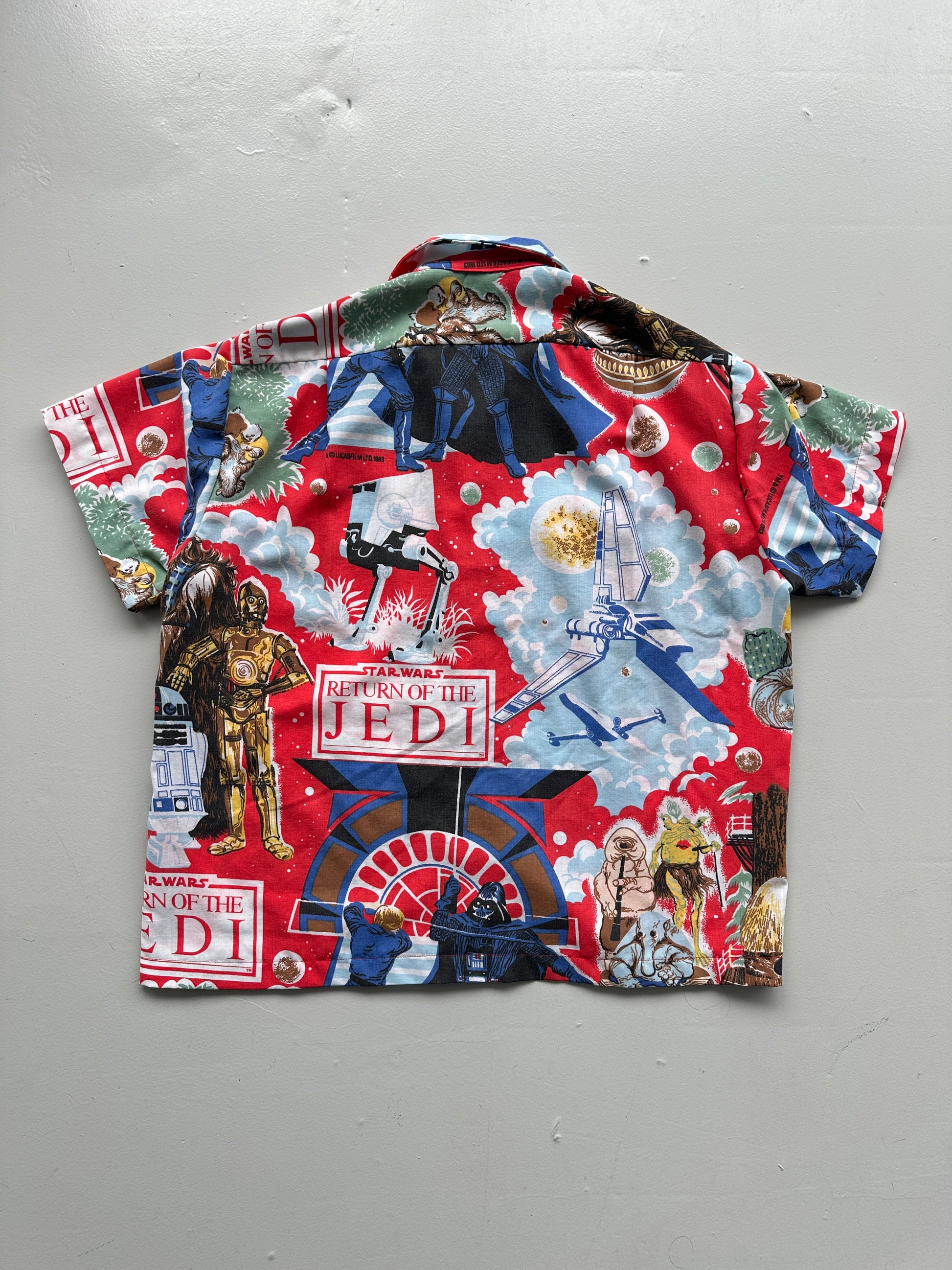 Star Wars Hand-Made Camp Collar Vintage 1980s Shirt No. 2 - Medium