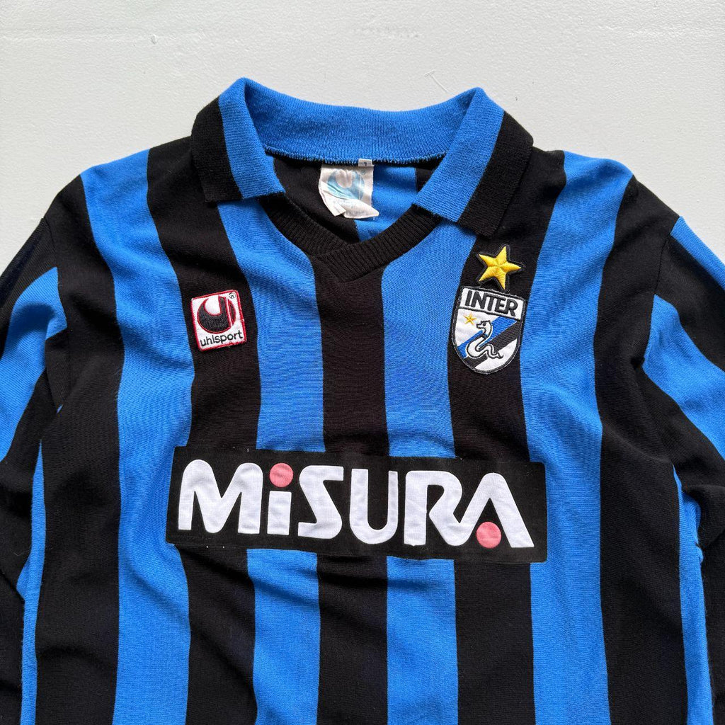 Rare Uhlsport Inter Milan 1988-89 Long Sleeve Football Top - Medium