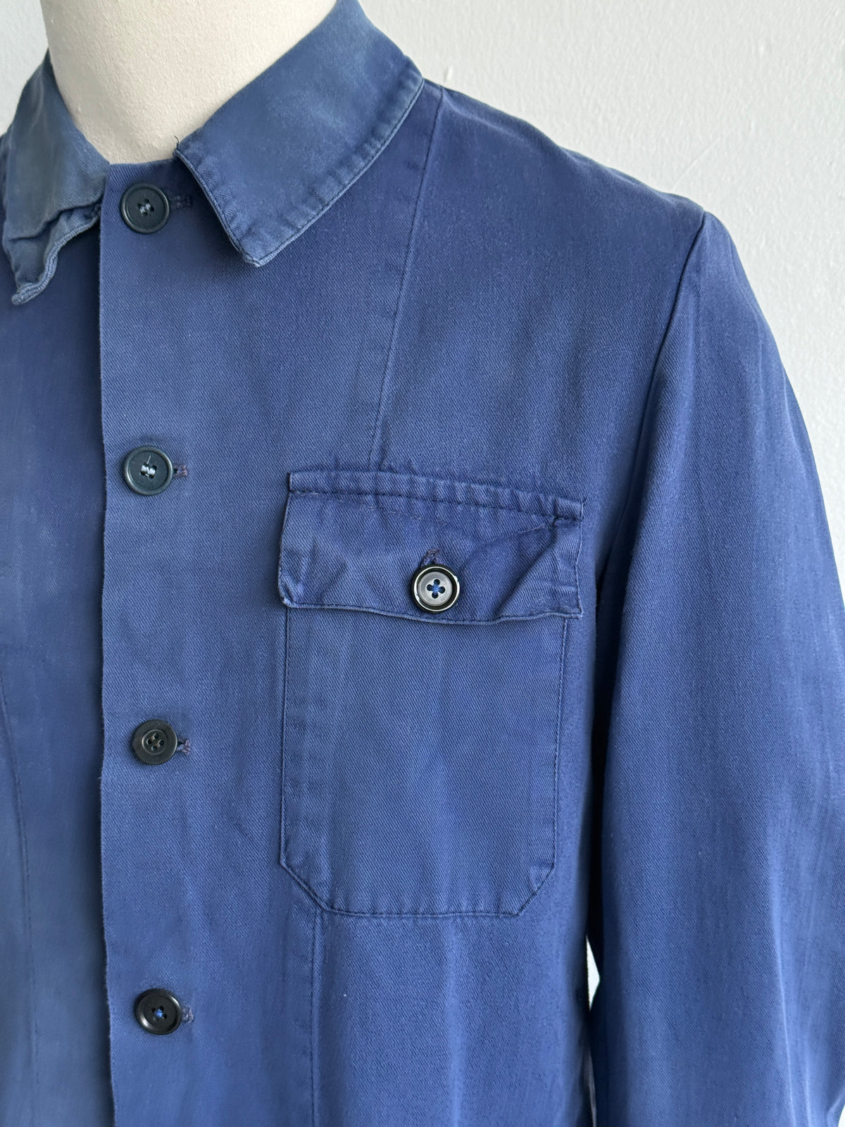 Blue Fraizzoli & C. 1960's Vintage Workwear Chore Jacket CH531 - Small