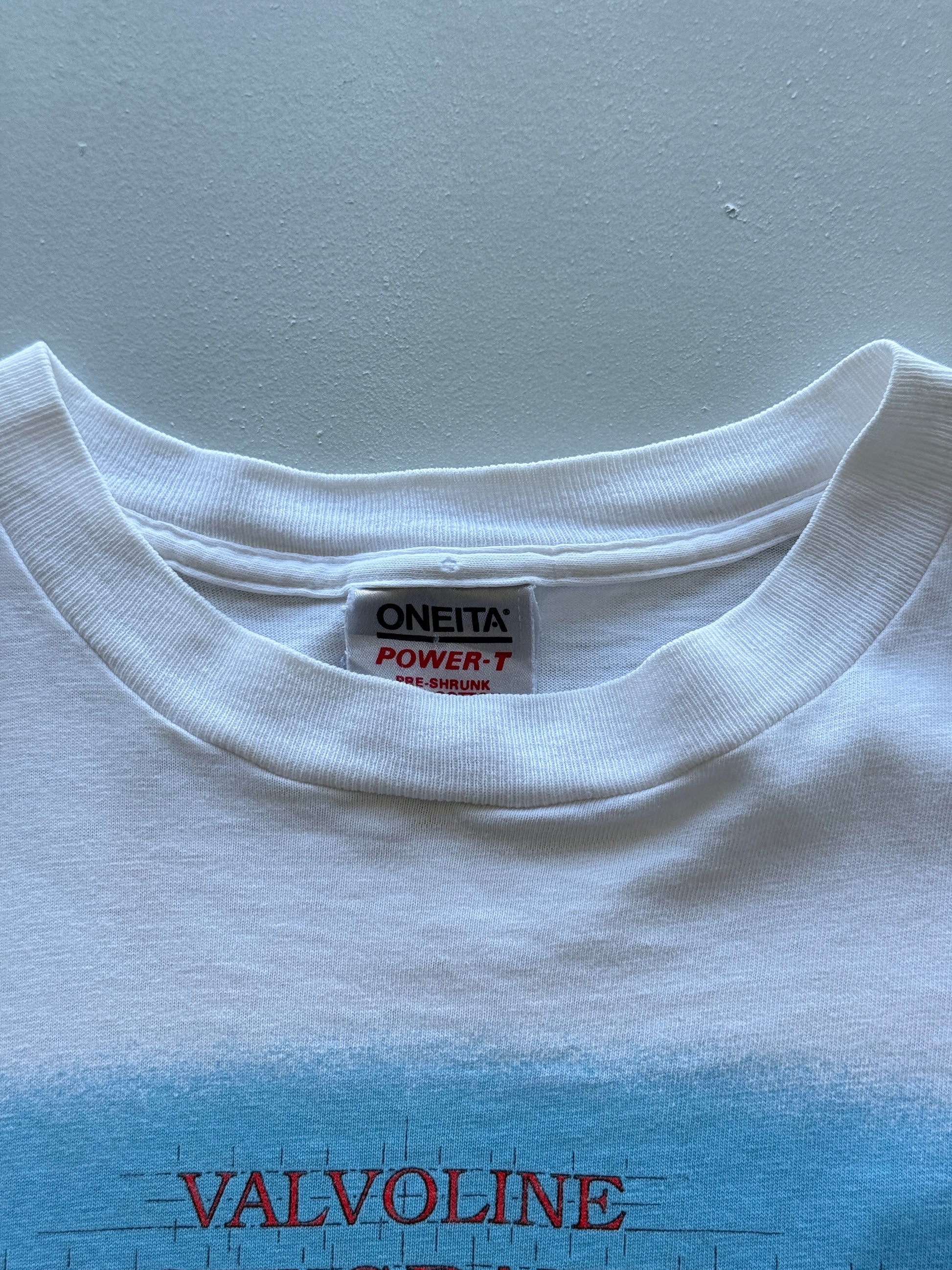 Oneita Valvoline Detroit Grand Prix 1991 Vintage Single Stitch T-Shirt -XS/Small