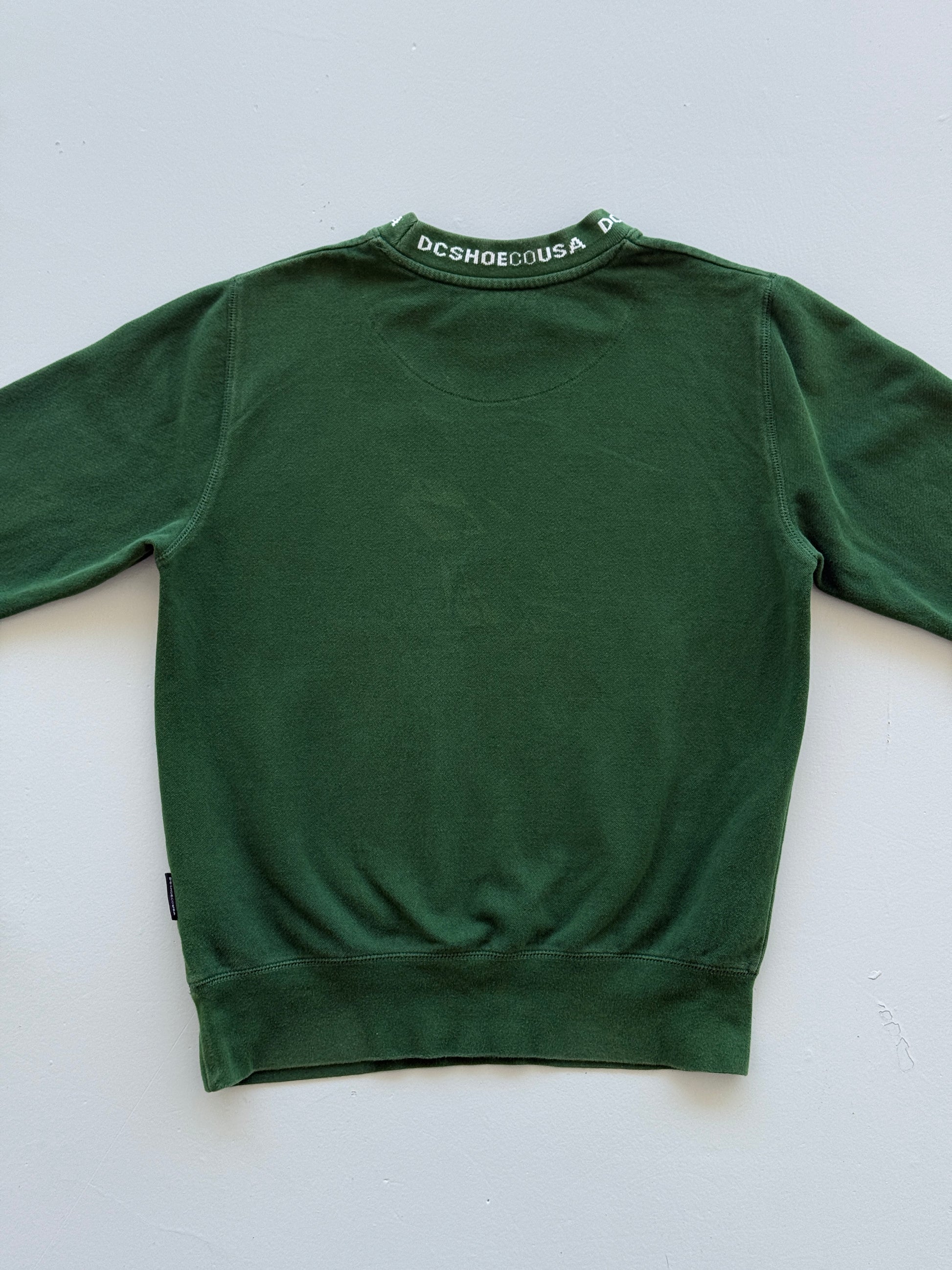 Green DC Shoes 00's Vintage Y2K Skate Crewneck Sweatshirt - XS