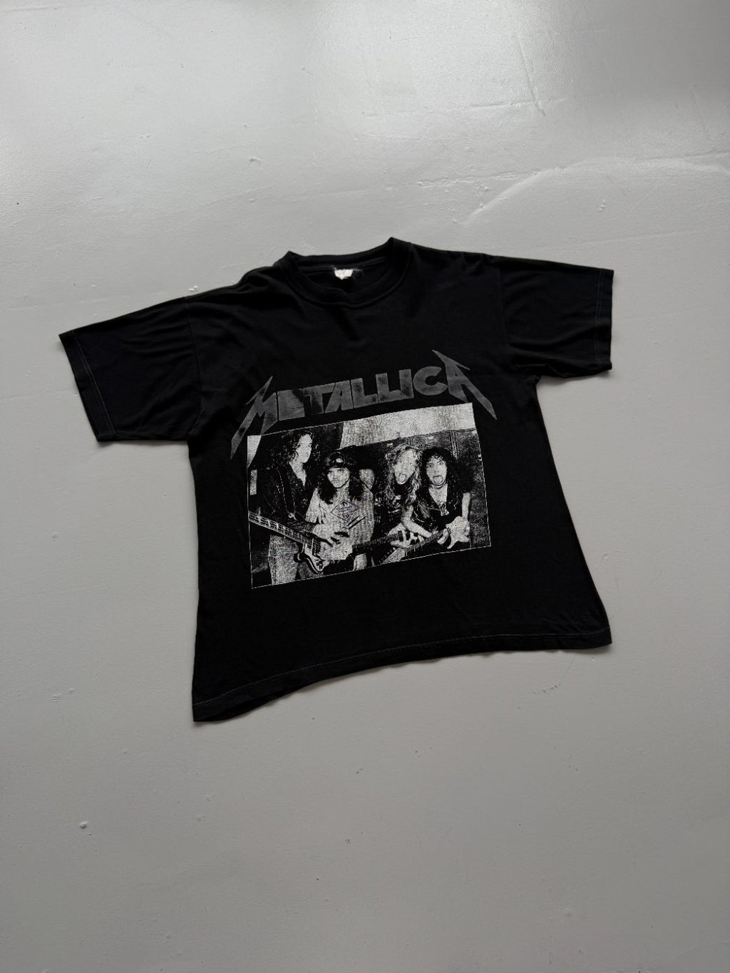 Metallica Band Photo 90's Vintage Graphic T-Shirt - Large