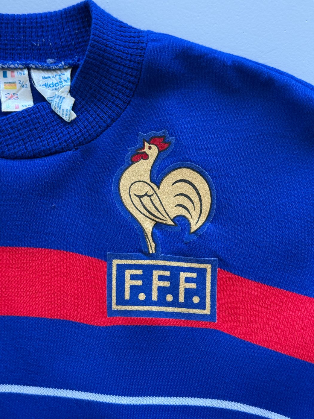 Adidas France F.F.F. Made in France 90's Vintage Football Sweatshirt - XS/S