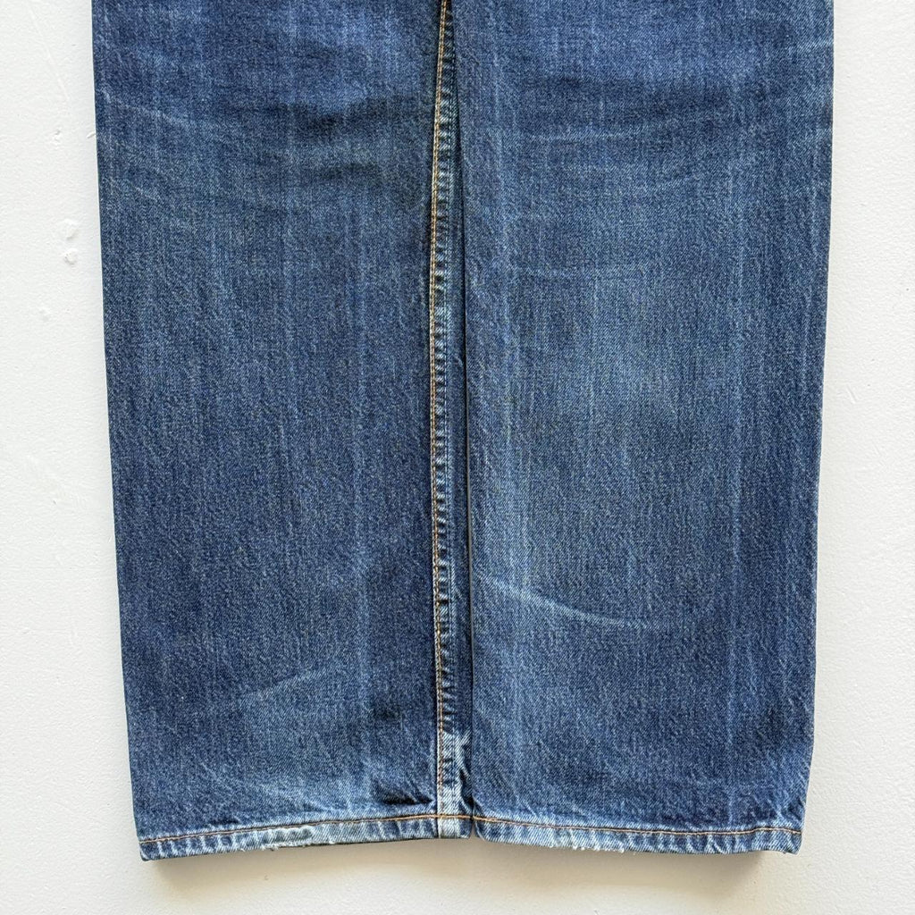 Blue Levi's Denim Straight Leg 90's Vintage Jeans - 29” x 33”