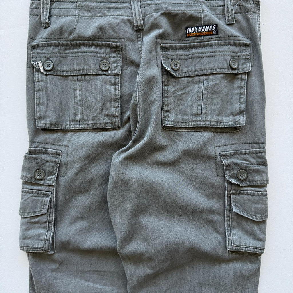 Vintage 90s Mambo Surfwear Cargo Green Pants - 32” x 31”