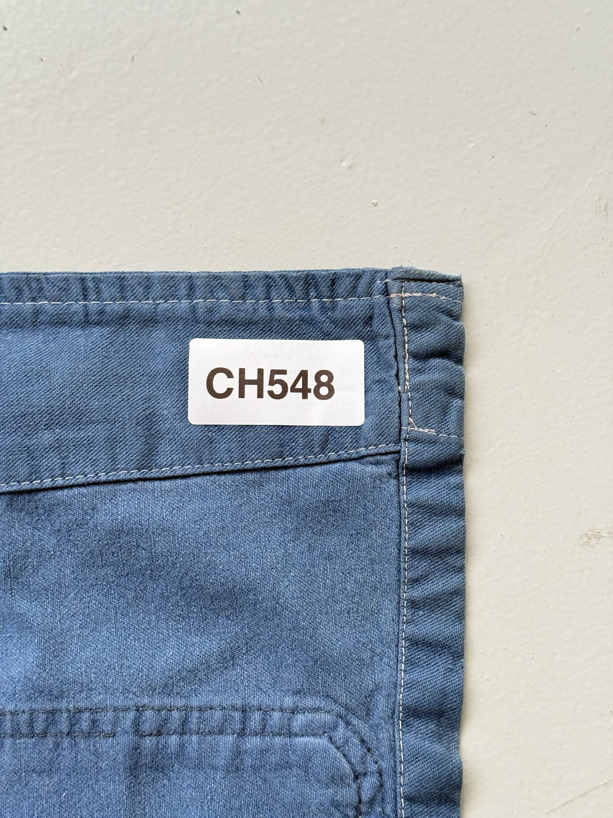 Blue French 1960s Vintage Workwear Chore Jacket CH548 - Small