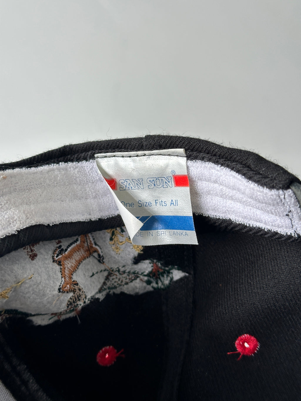 Black / Red Bauerly Companies Wildlife Deer Vintage SnapBack Trucker Cap