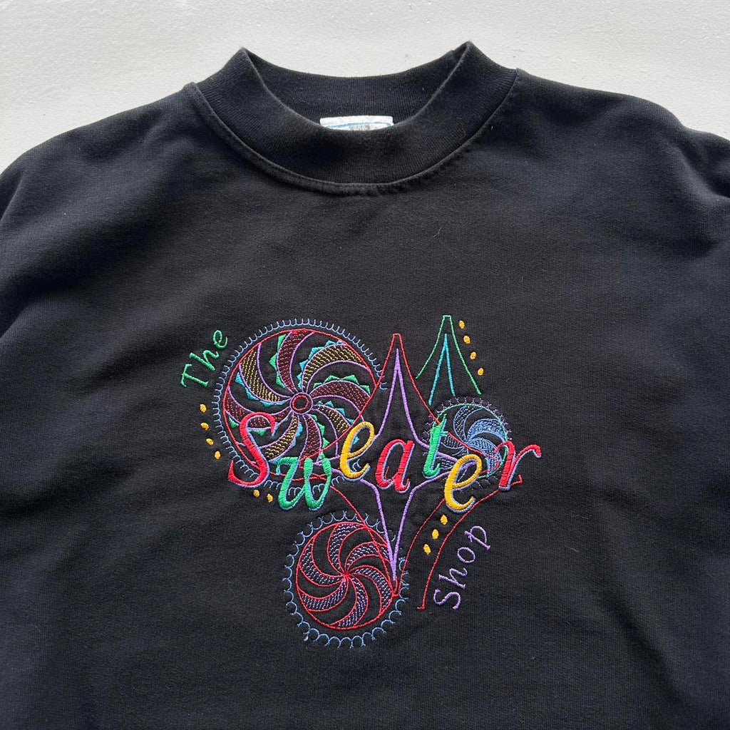 Black The Sweater Shop Vintage Embroidered Sweatshirt - XL