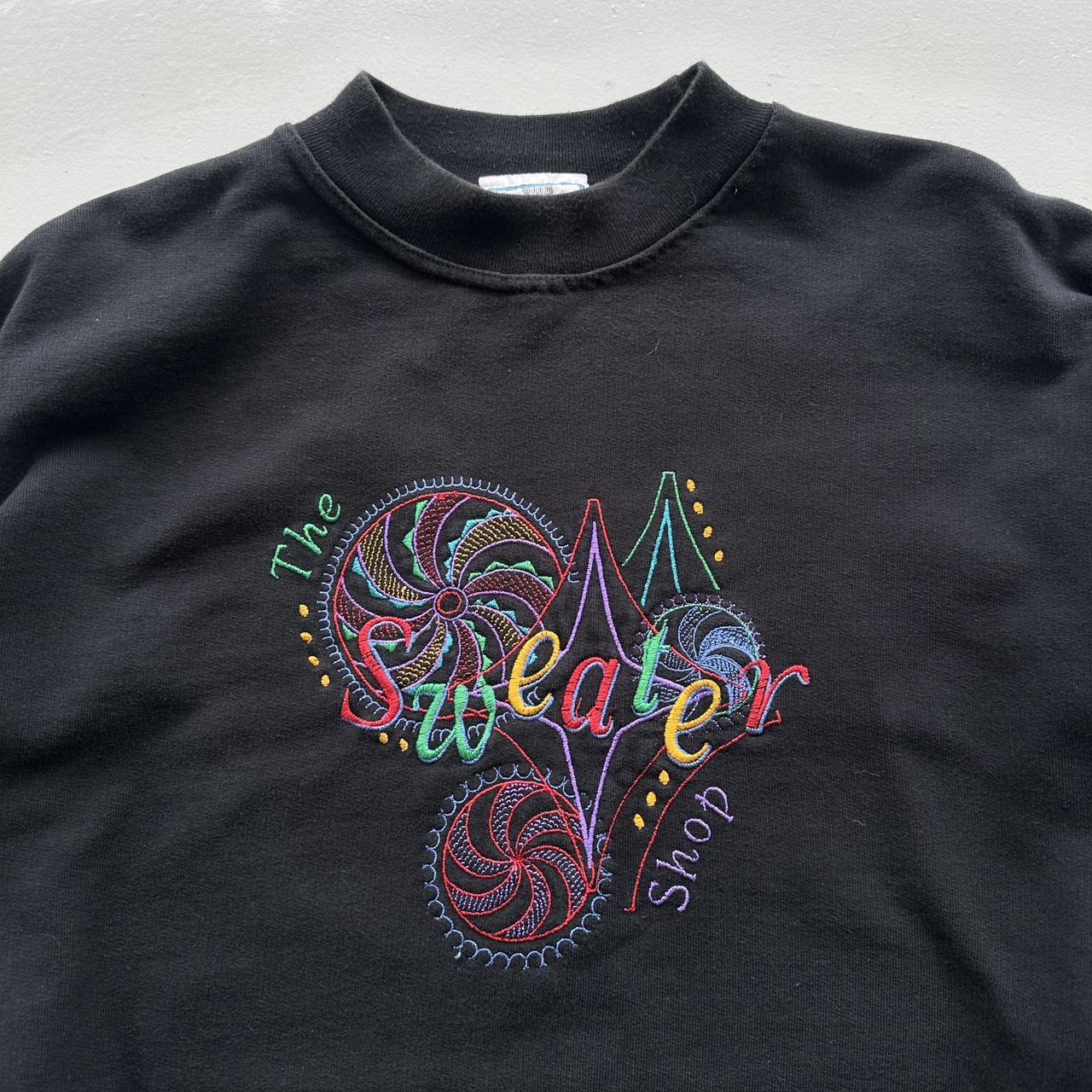 Black The Sweater Shop Vintage Embroidered Sweatshirt - XL