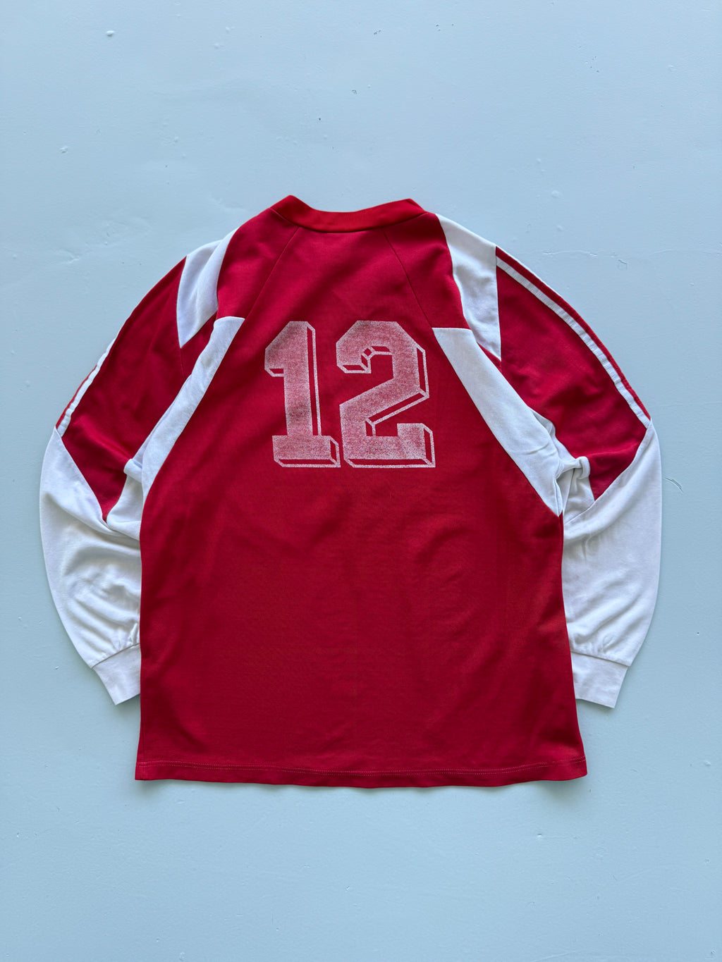 Red Adidas 1990s Coupe de France Football Shirt -  Large