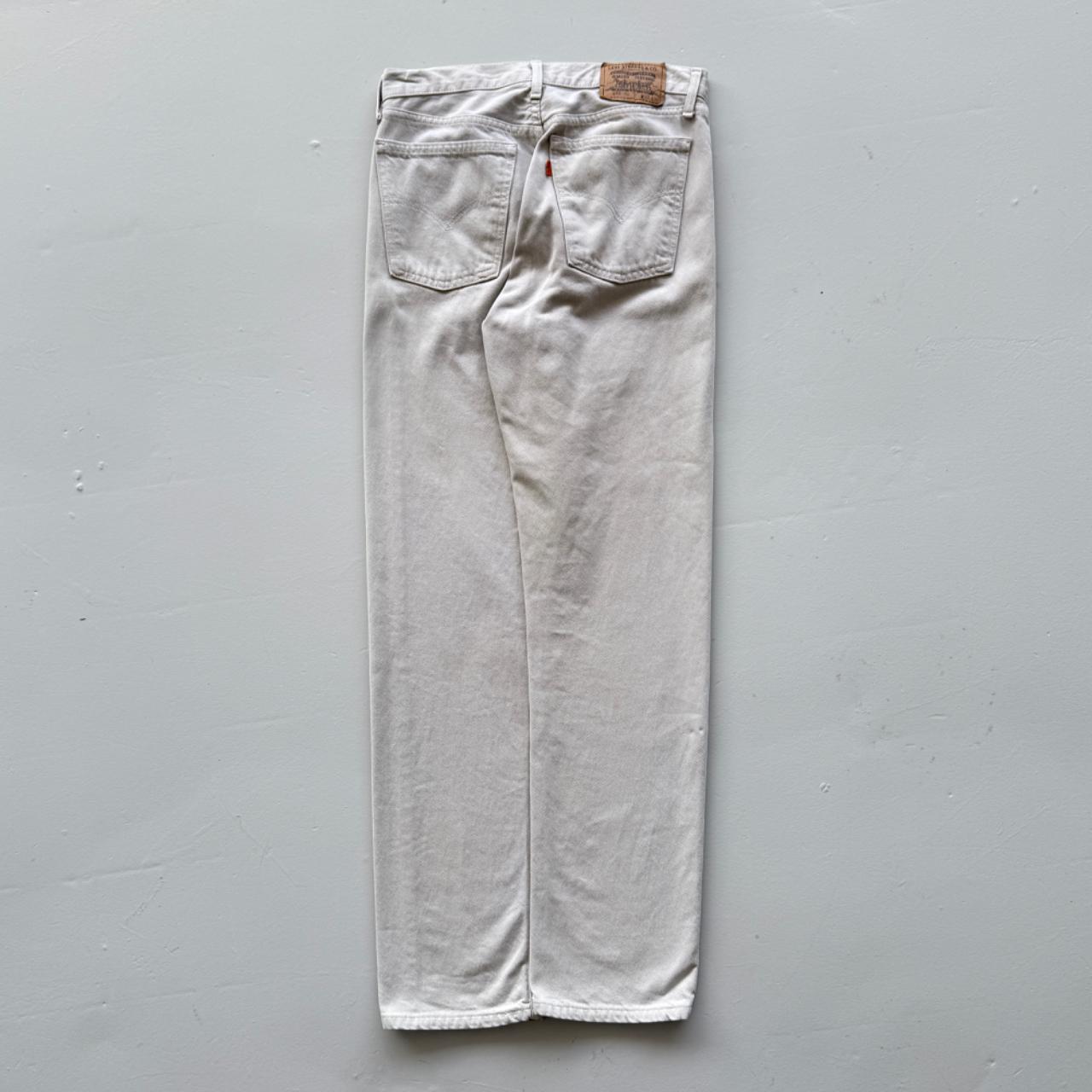 White Levi's 615 Orange Tab Denim 90's Vintage Jeans - 32” x 33”