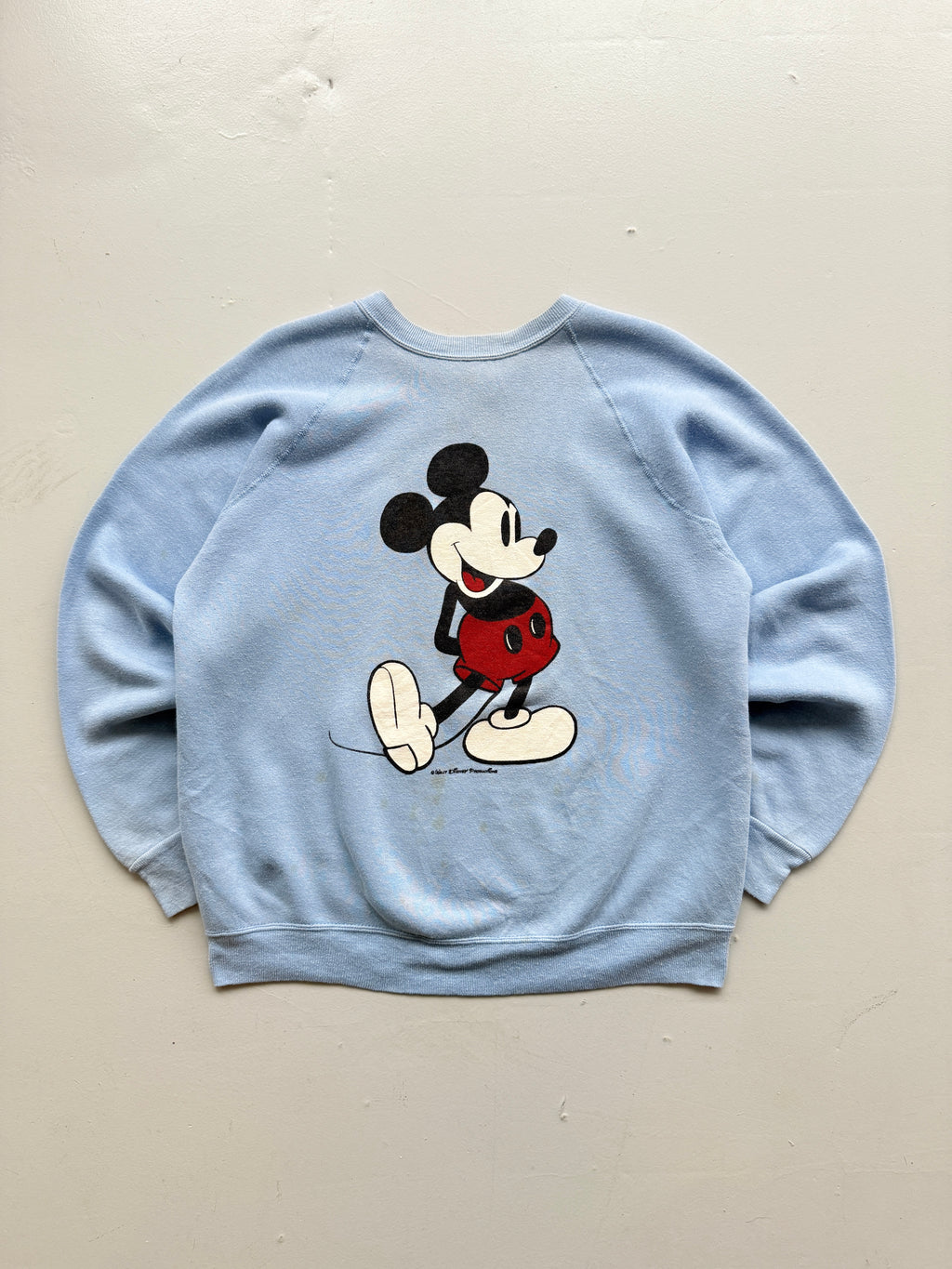 Blue Mickey Mouse 90's Vintage Disney Graphic Sweatshirt Jumper - Small