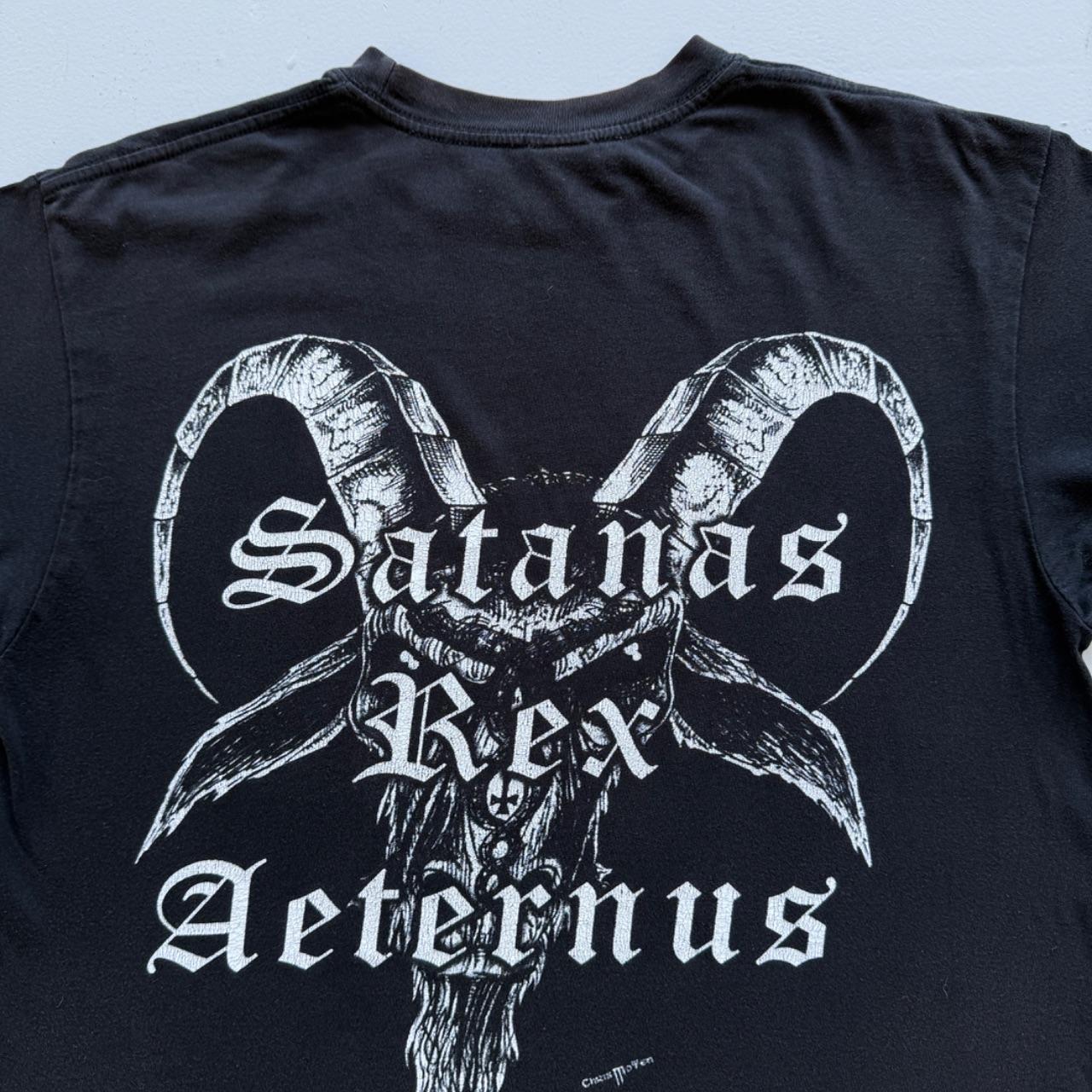 Black Unlight 00s Vintage German Metal Graphic T-Shirt - Medium