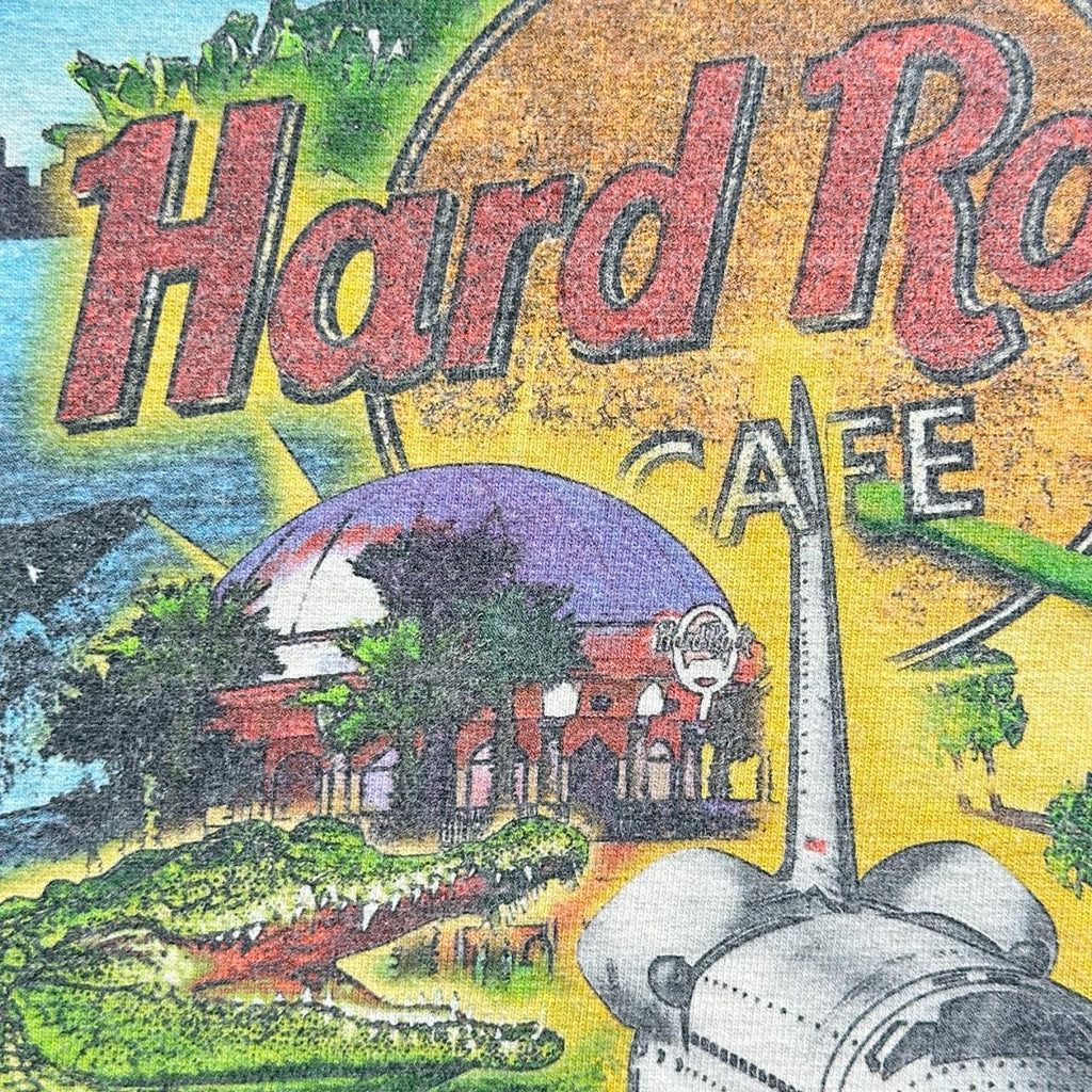 White Hard Rock Cafe Orlando Vintage 90's T-shirt - XL