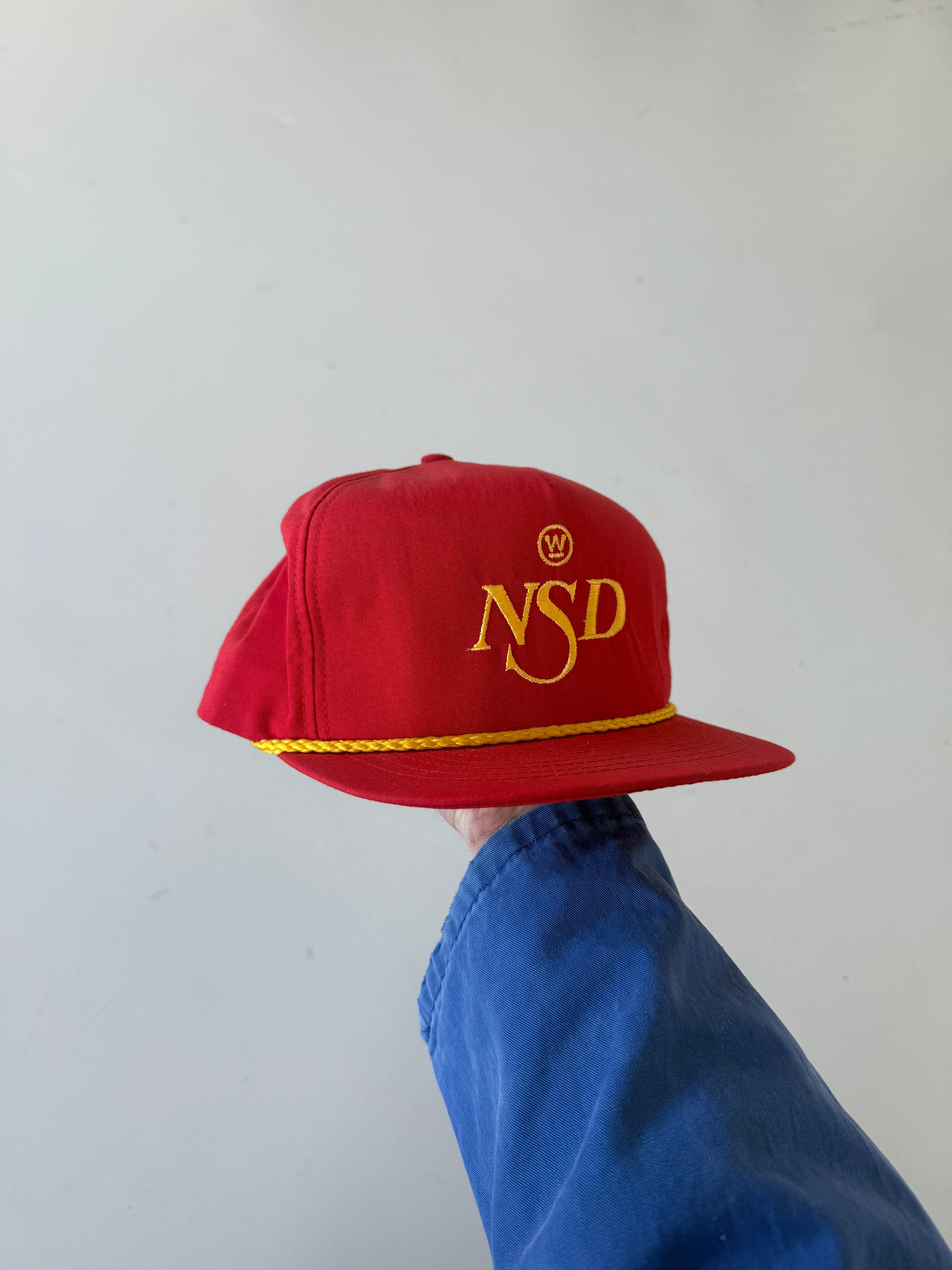Red NSD Vintage Cotton SnapBack Trucker Cap