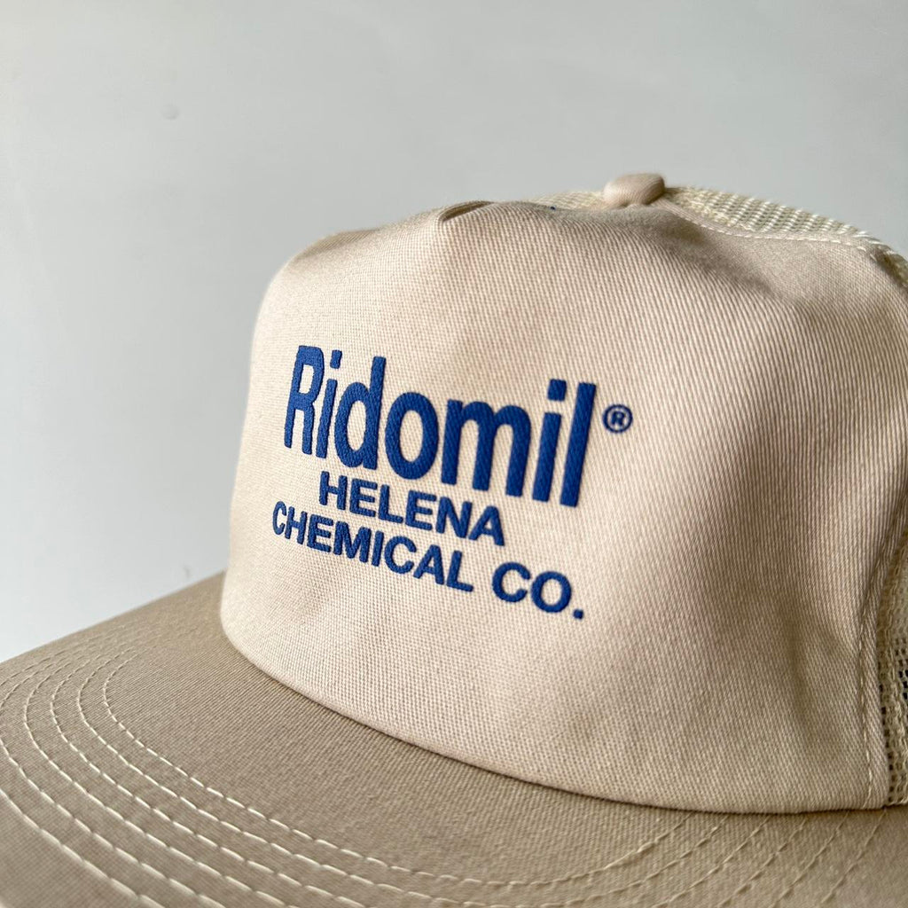 Cream Ridomil Trucker SnapBack Cap