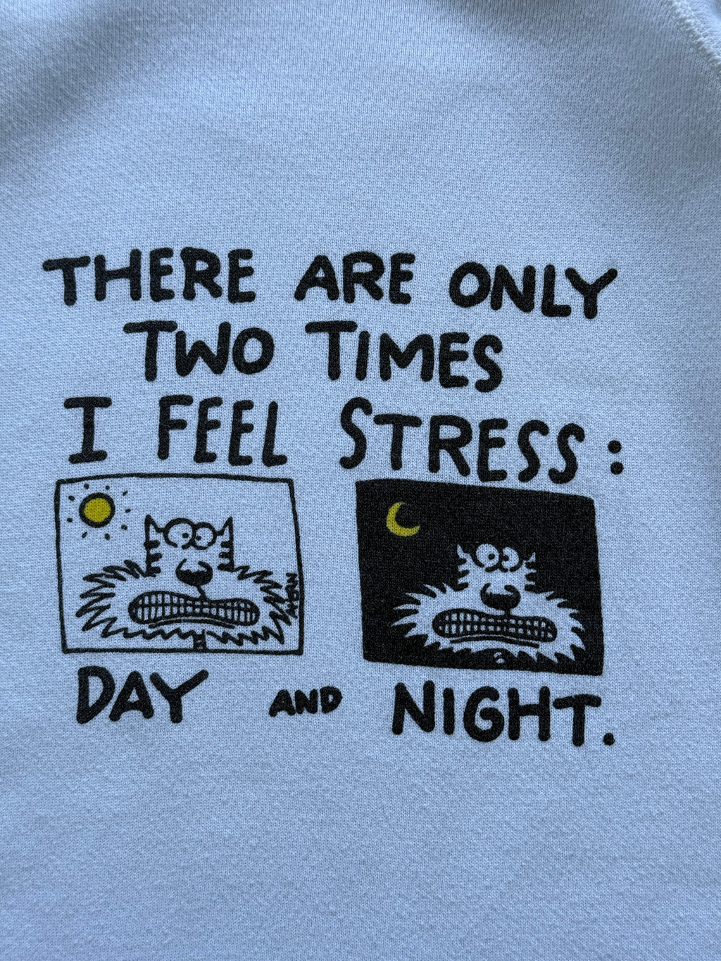 White 00's Vintage Funny Slogan Graphic Sweatshirt Jumper - Large