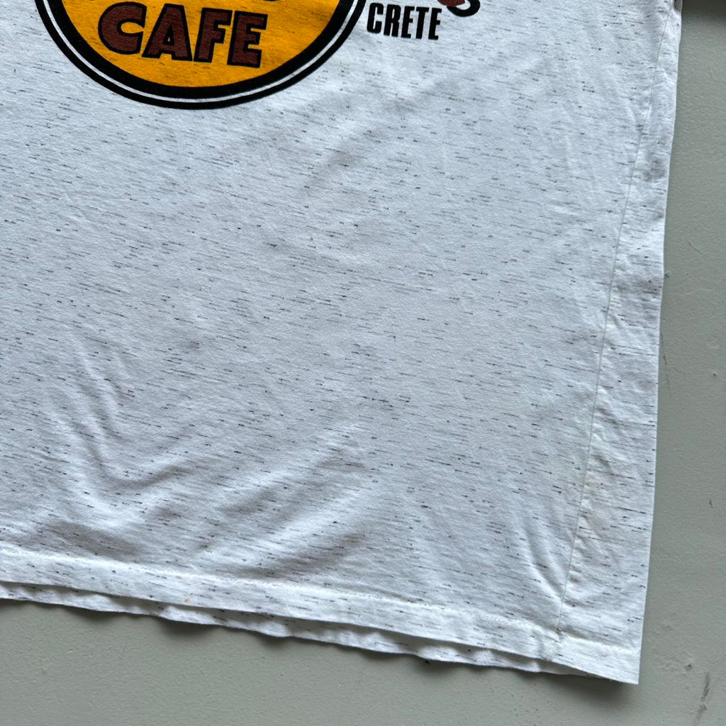 Grey Marl Hard Rock Cafe Crete Vintage T-shirt - Boxy XL
