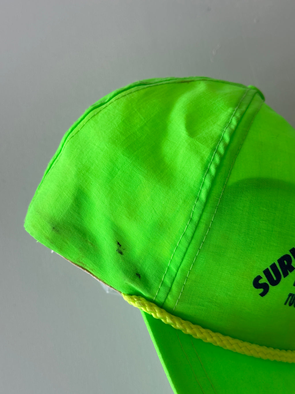 Neon Green Surveying & Optical 90's Vintage SnapBack Trucker Cap