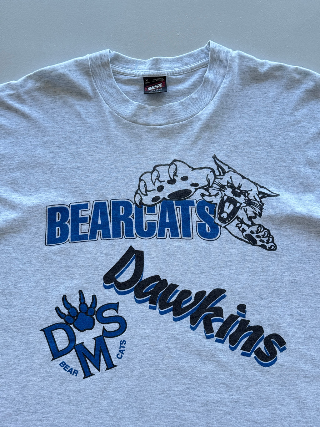 Bearcats Dawkins DSM Single Stitch 90's Vintage T-Shirt - XL