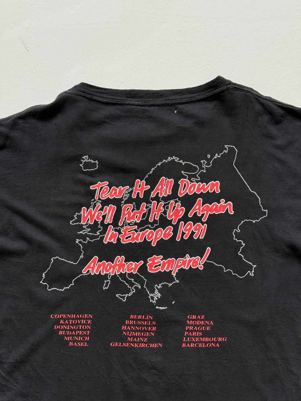 Empire Rare 'Another Empire' Europe 1991 Tour Vintage Band T-Shirt - XL