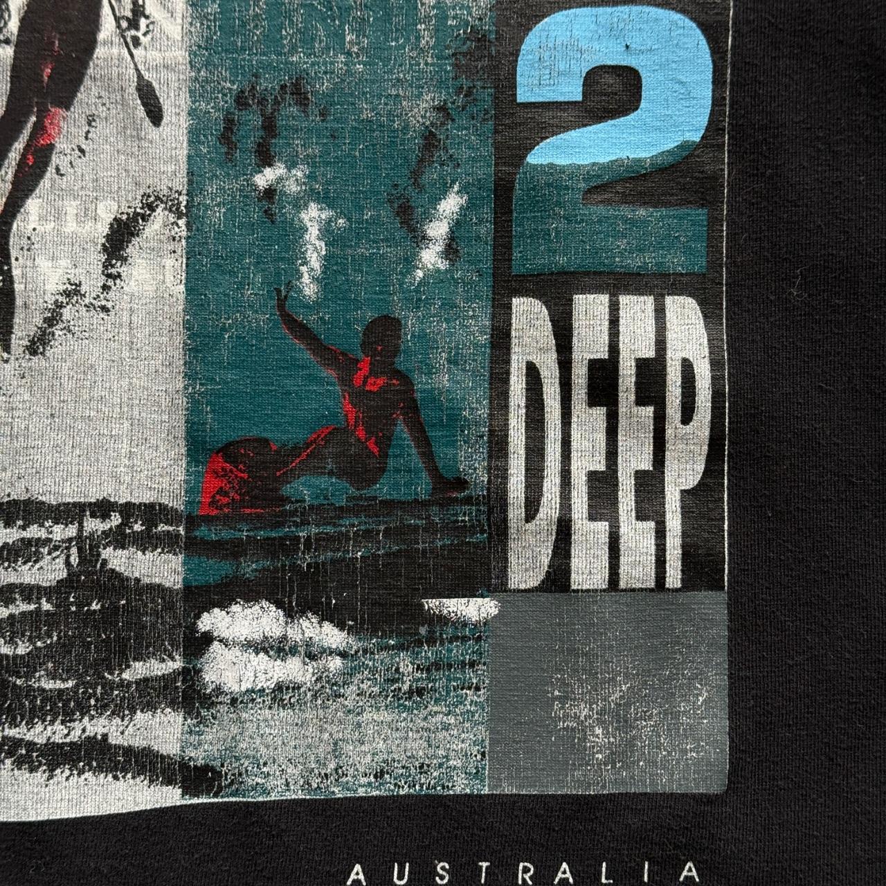 Black No Diving 90s Vintage Surf Long Sleeve T-Shirt - Large