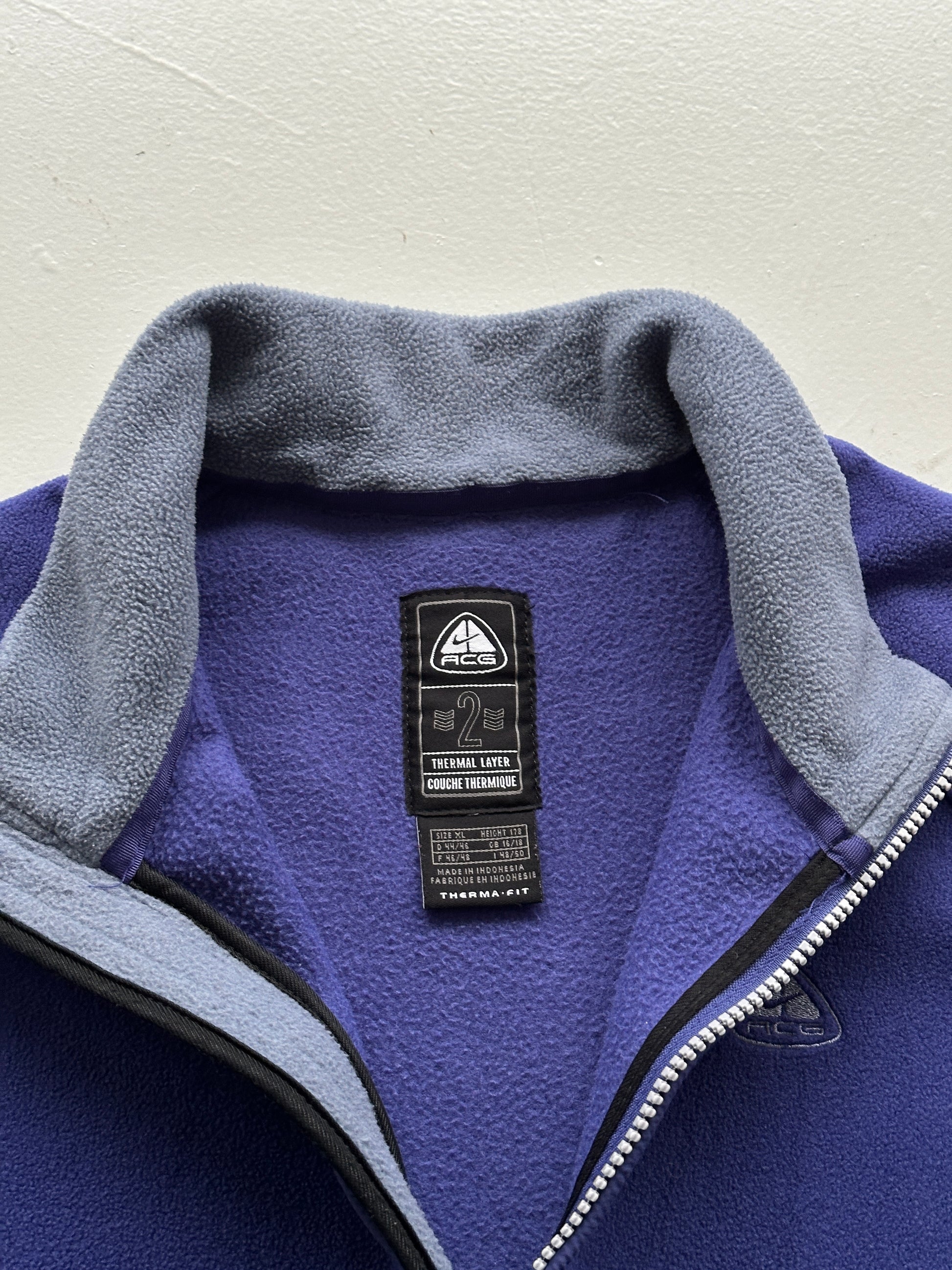 Womens Nike ACG 00's Outdoors Purple Gilet Fleece - Large