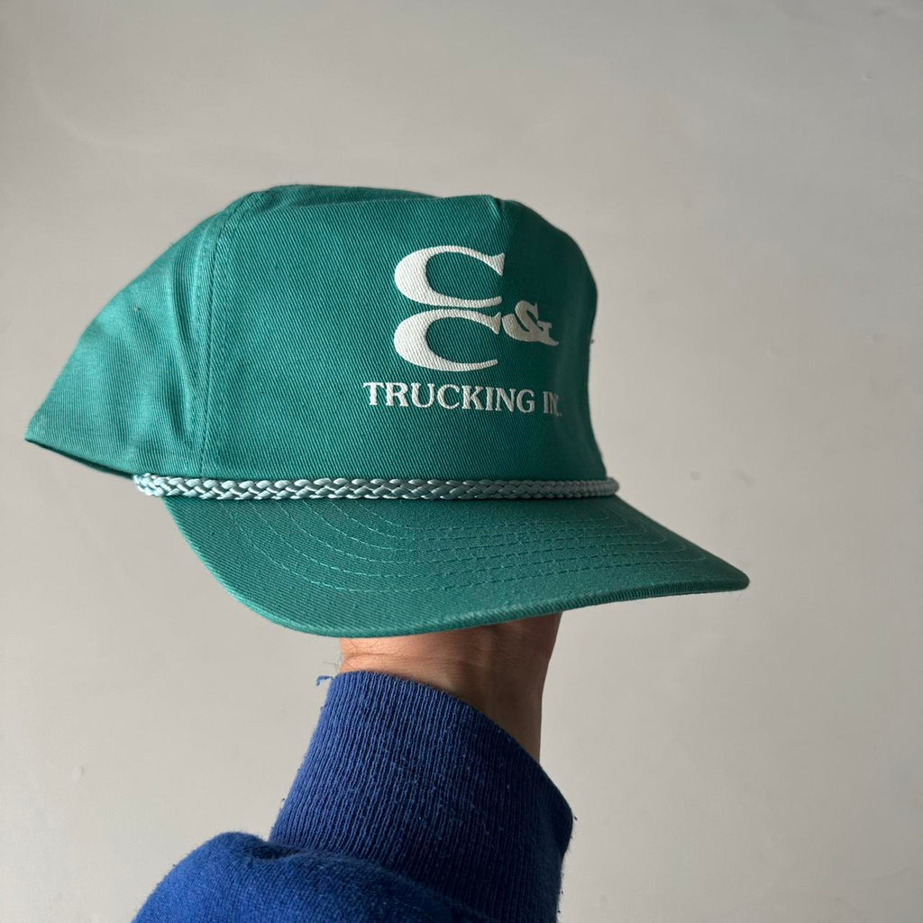 Teal Blue C & C Trucker SnapBack Cap