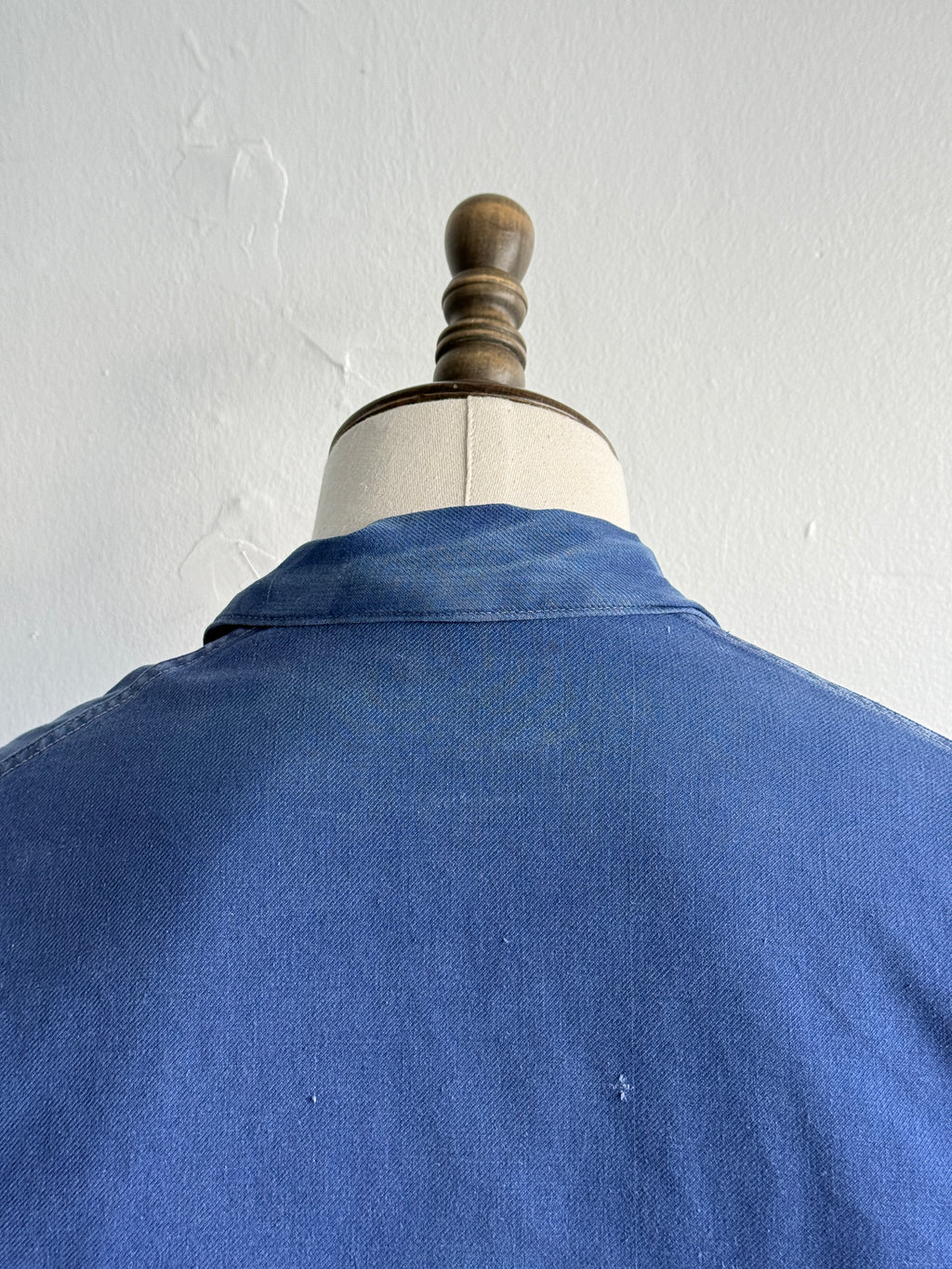 Blue French Eternit 1950s/60s Vintage Workwear Chore Jacket CH492 - Small