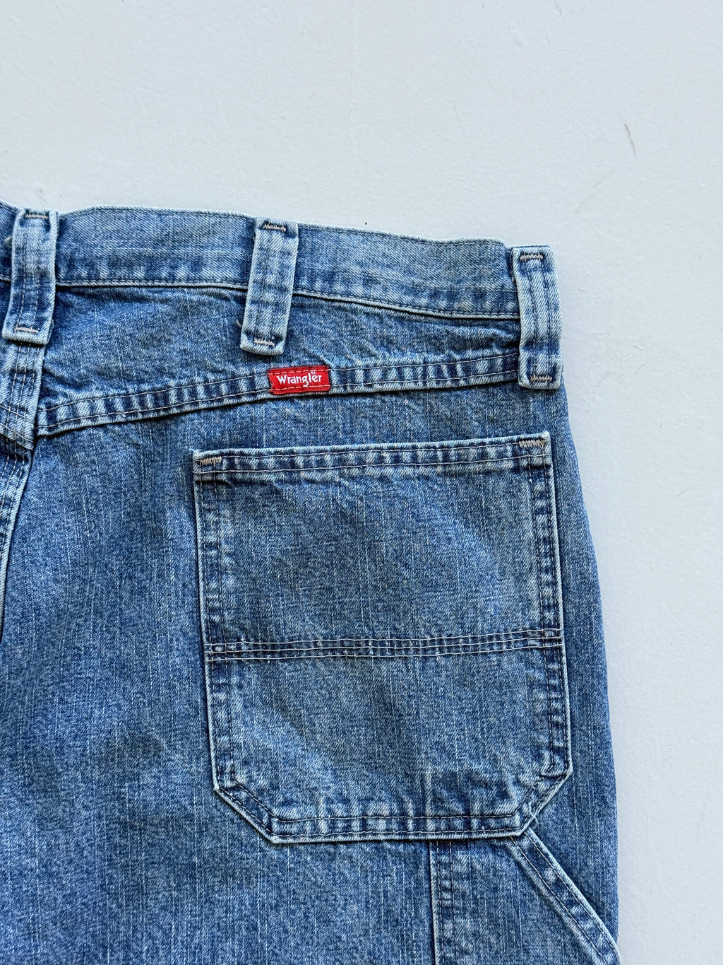 Blue Wrangler 00's Vintage Baggy Carpenter Denim Shorts SH02 - W36 x L9