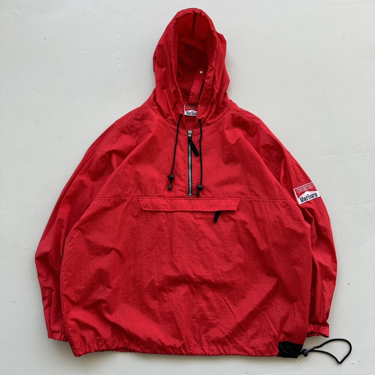 Red Marlboro Adventure 90s Vintage Smock- XL