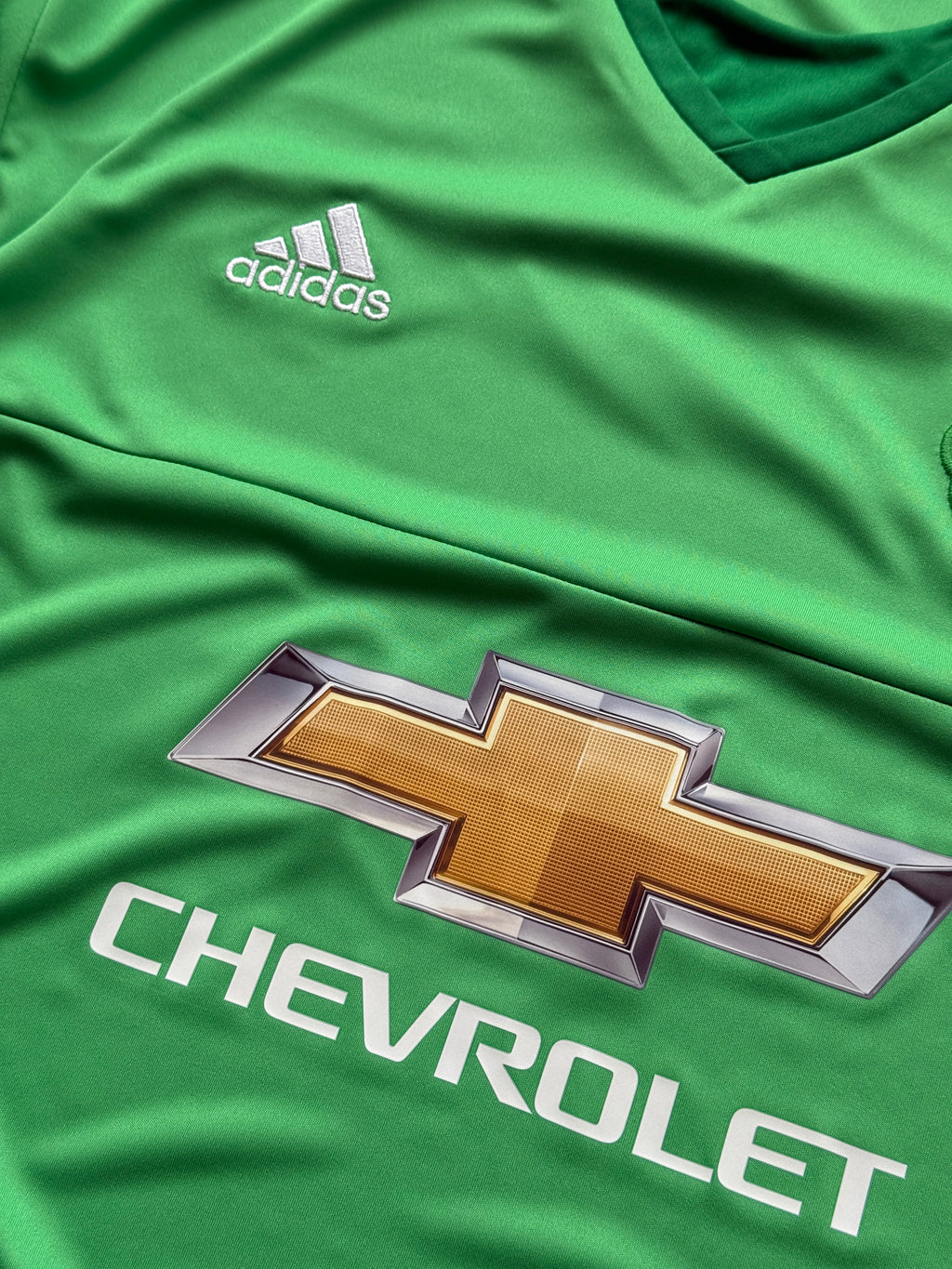 Adidas Manchester United Chevrolet 2010s Goalkeeper Football Shirt - 2XL