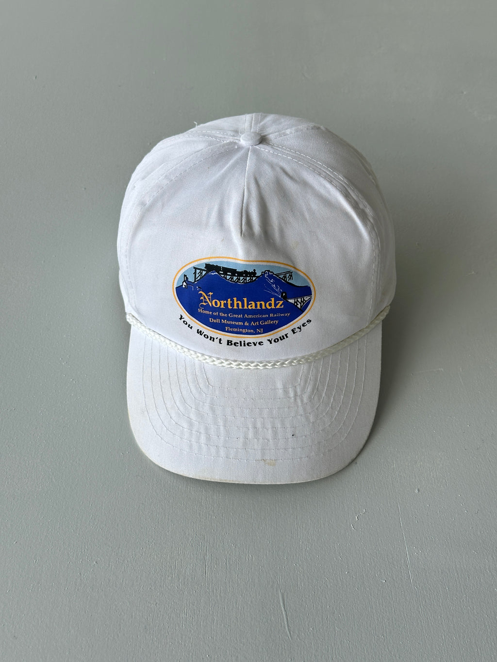 White Northlandz Railway 90's Vintage SnapBack Trucker Cap