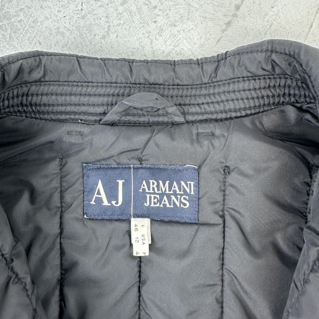 Armani Black Y2K Puffer Jacket - Medium