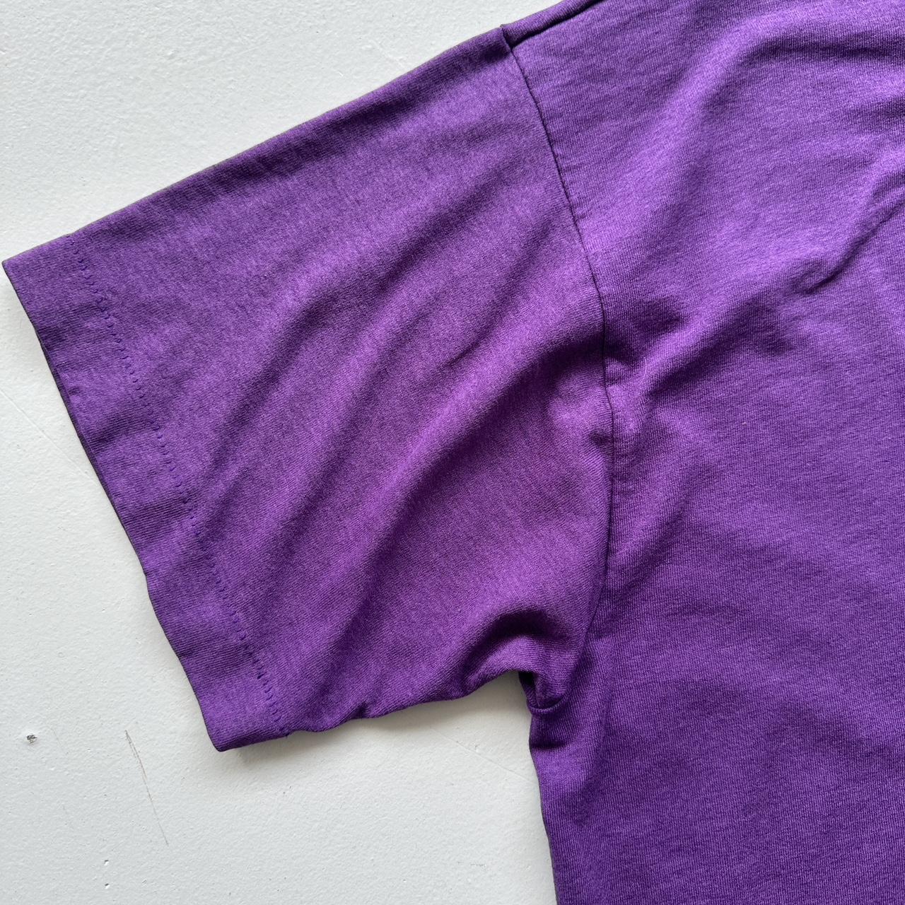 Purple Triathlon Slogan 90s Vintage T-shirt - Large