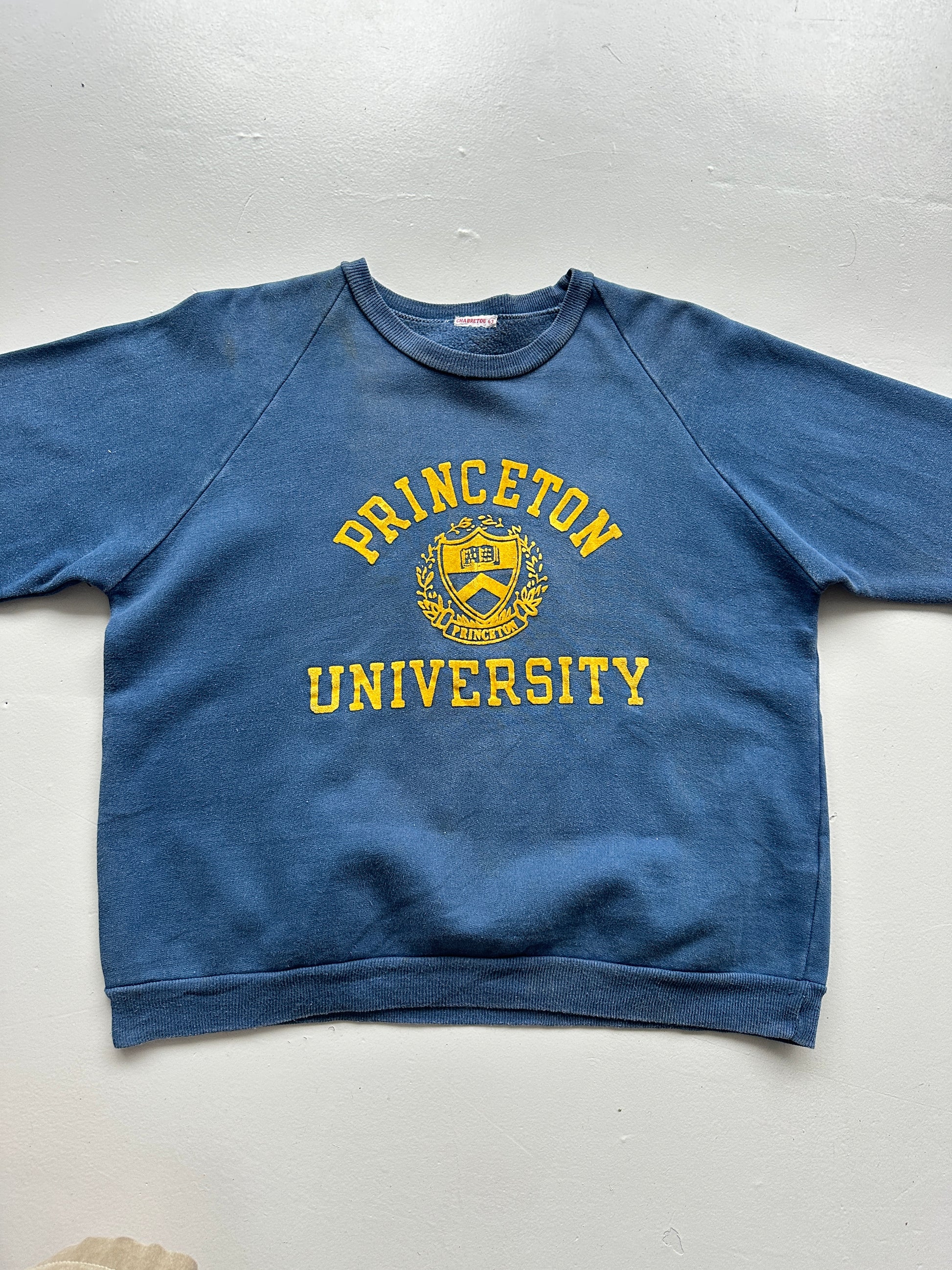 Blue Princeton University 1963 60's/70's Vintage Sweatshirt - Women's 8-10